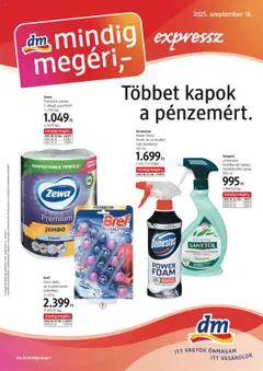 DM Drogerie Markt Akciós újság - amely érvényes a következő dátumtól: 18.09.2025