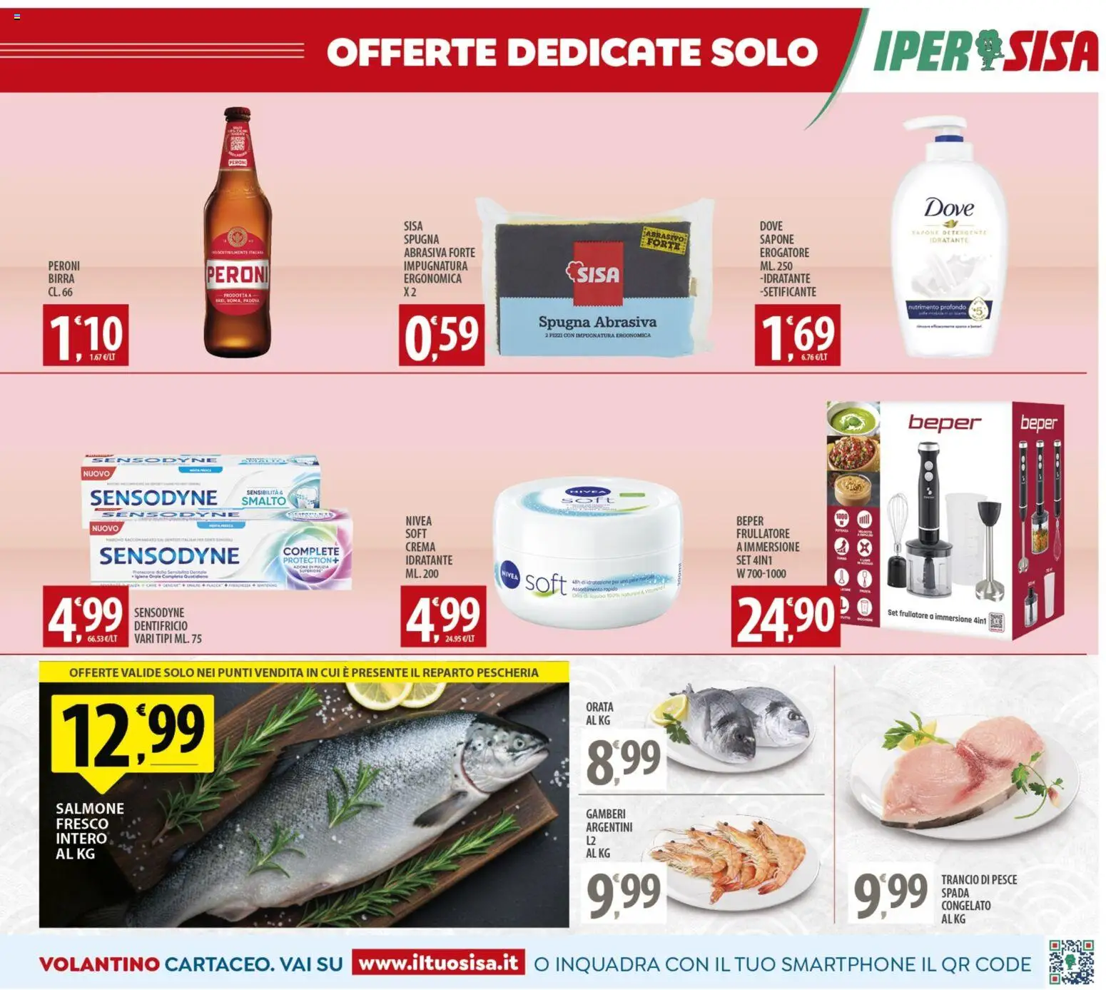 Volantino SISA del 24.10.2025 | Pagina: 15 | Prodotti: Dentifricio, Salmone, Detergente, Smartphone