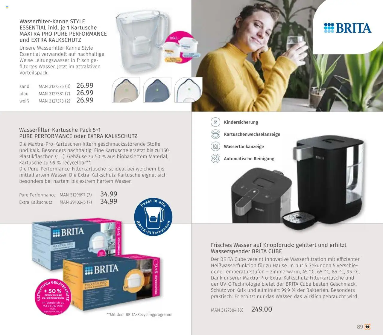 Müller Haushaltskatalog – gültig ab 03.10.2025 | Seite: 89 | Produkte: Wasser