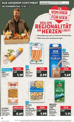 Kaufland prospekt Königsbrunn	 - gültig ab dem 21.07.2025 | Seite: 27 | Produkte: Wiener wurstchen, Milch, Kraut