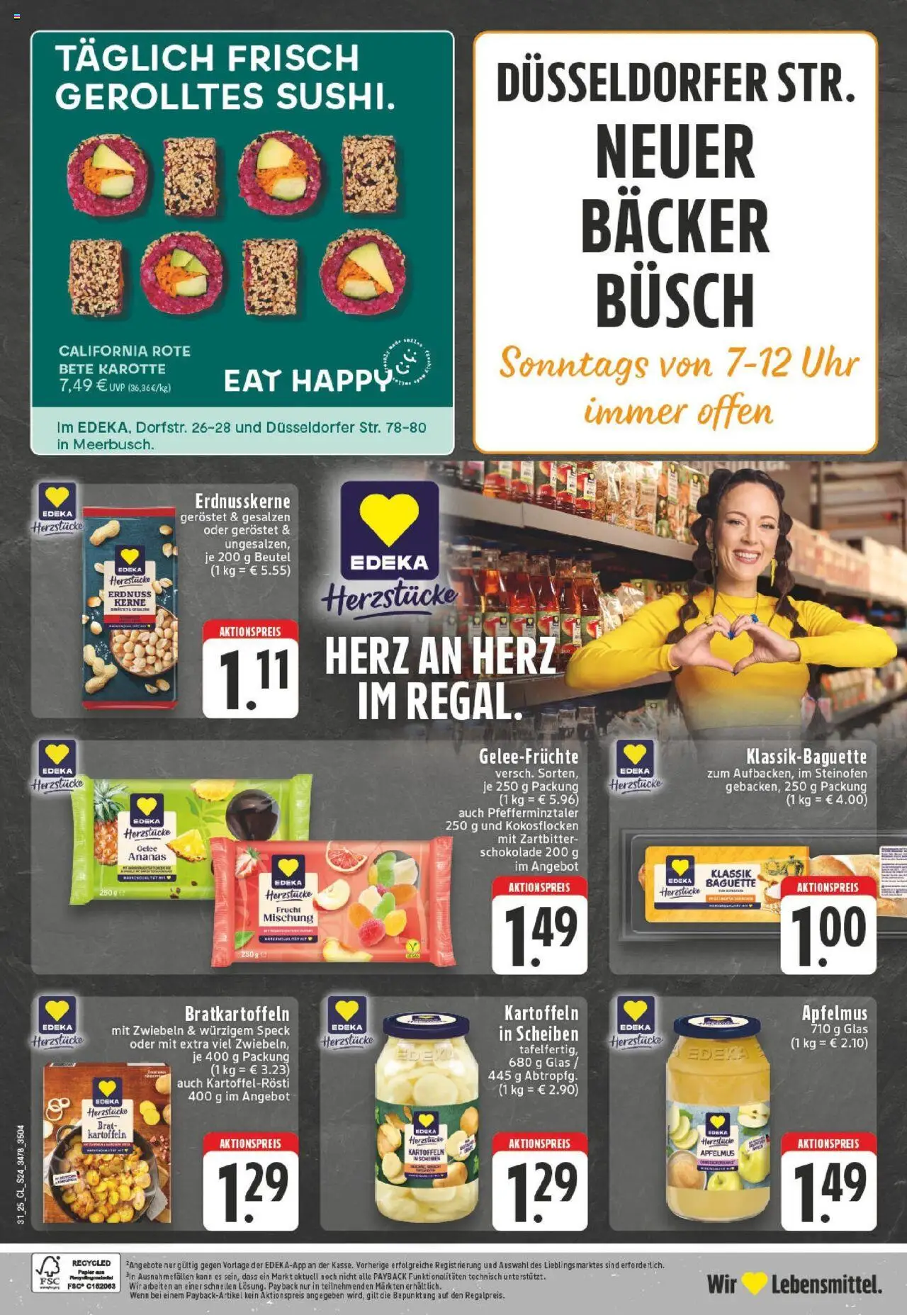 Edeka prospekt Meerbusch-Büderich	 - gültig ab dem 27.07.2025 | Seite: 24 | Produkte: Baguette, Kartoffeln, Zwiebeln, Uhr