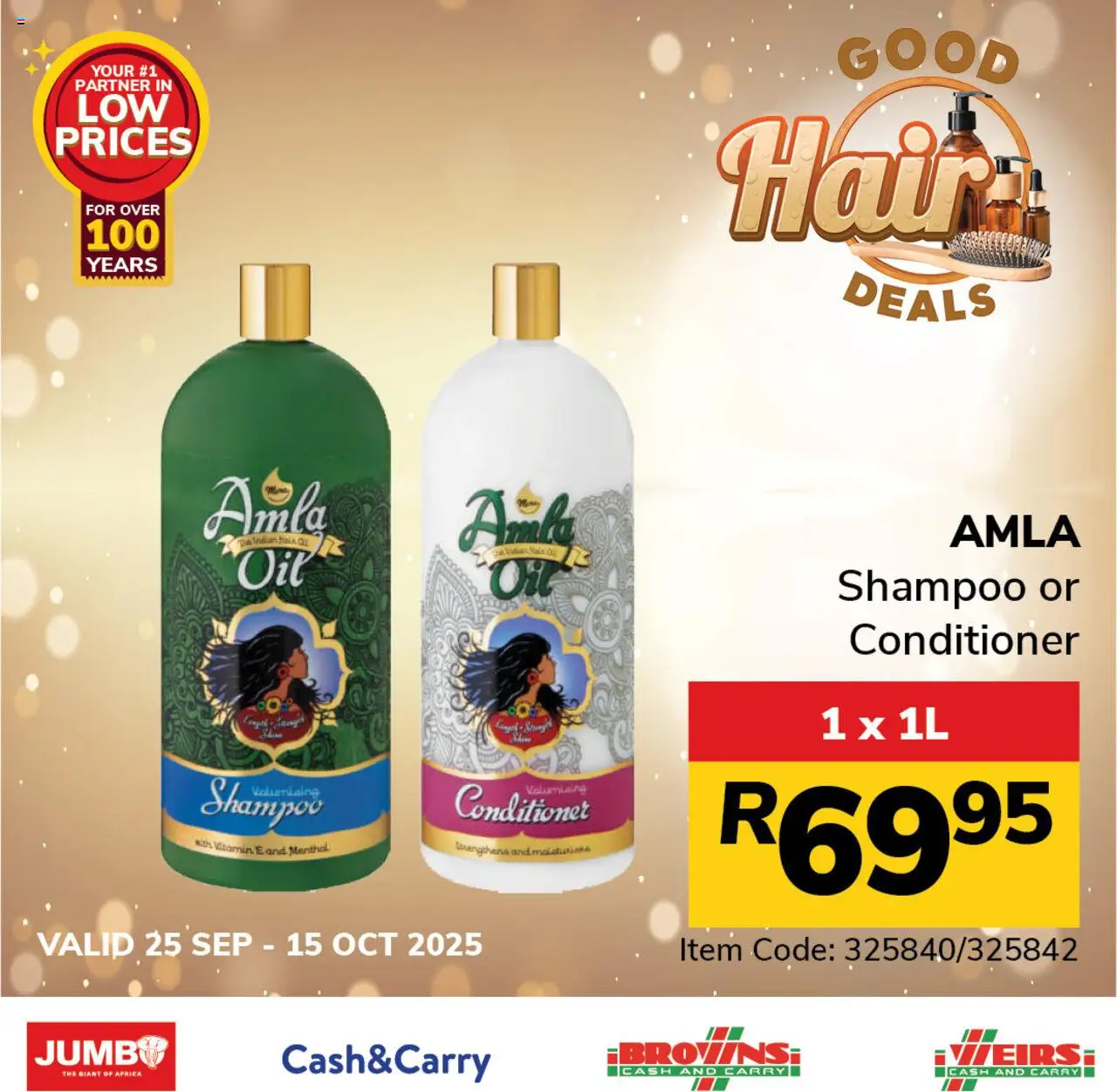 New Jumbo catalogue – valid from 25.09.2025 | Page: 3 | Products: Shampoo, Conditioner