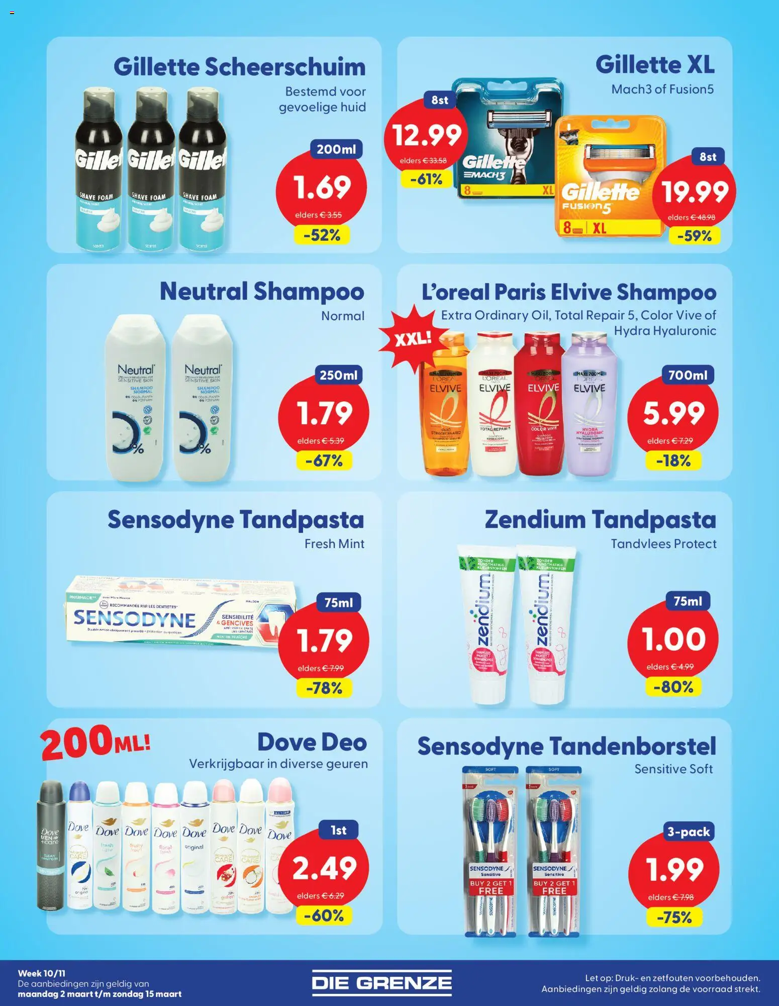 {H1} | Pagina: 7 | Producten: Tandpasta, Tandenborstel, Shampoo, Scheerschuim