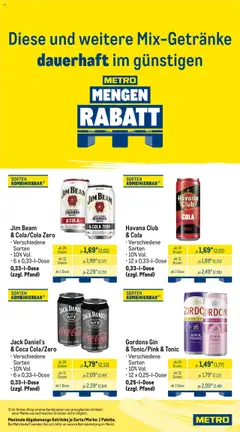 Metro Wochen-Angebote Händler - gültig ab dem 11.08.2025 | Seite: 6 | Produkte: Havana club, Bourbon, Gin, Whiskey