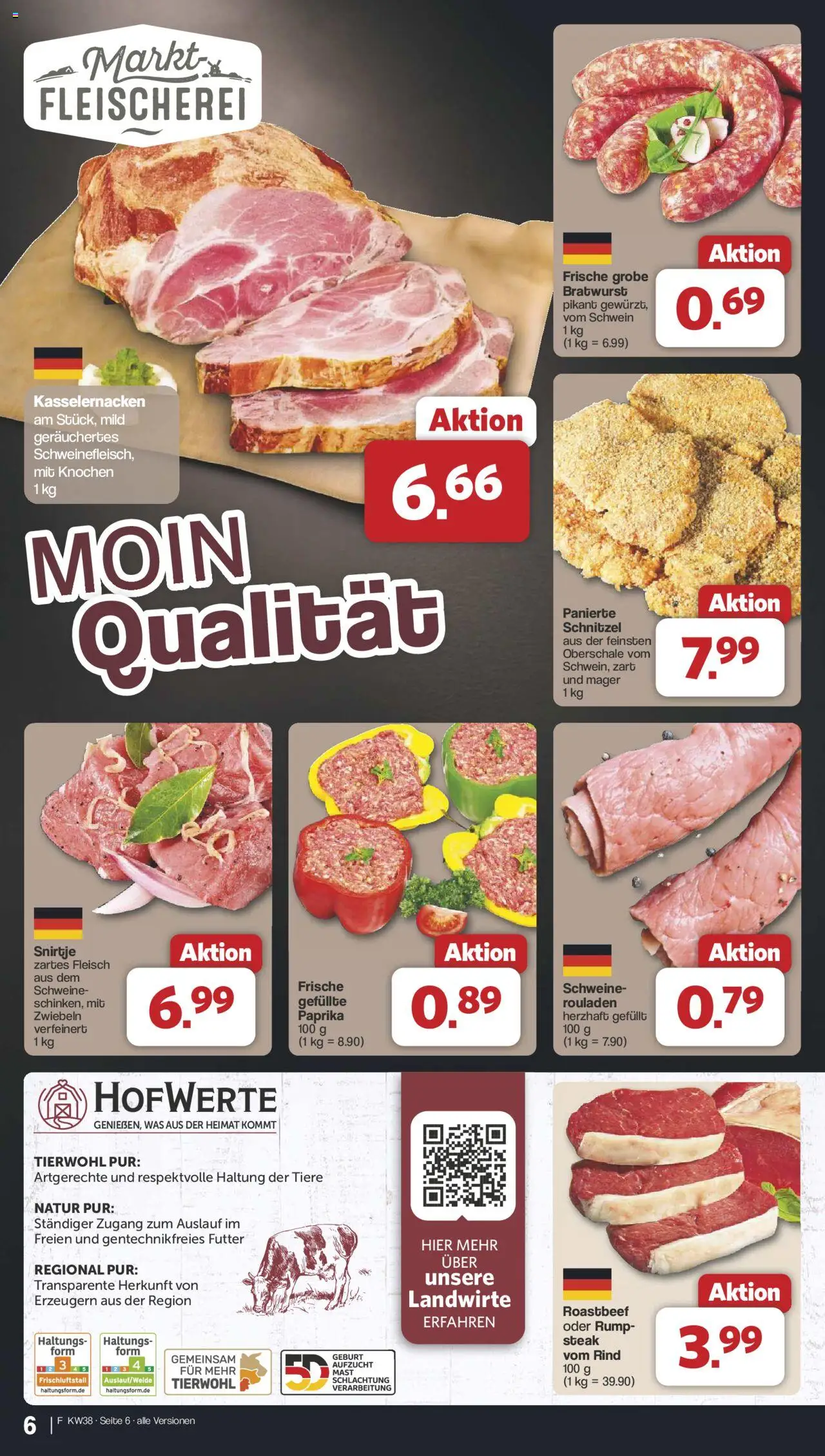 Famila Nordwest Prospekt 	 – gültig ab 15.09.2025 | Seite: 6 | Produkte: Schnitzel, Zwiebeln, Paprika, Fleisch