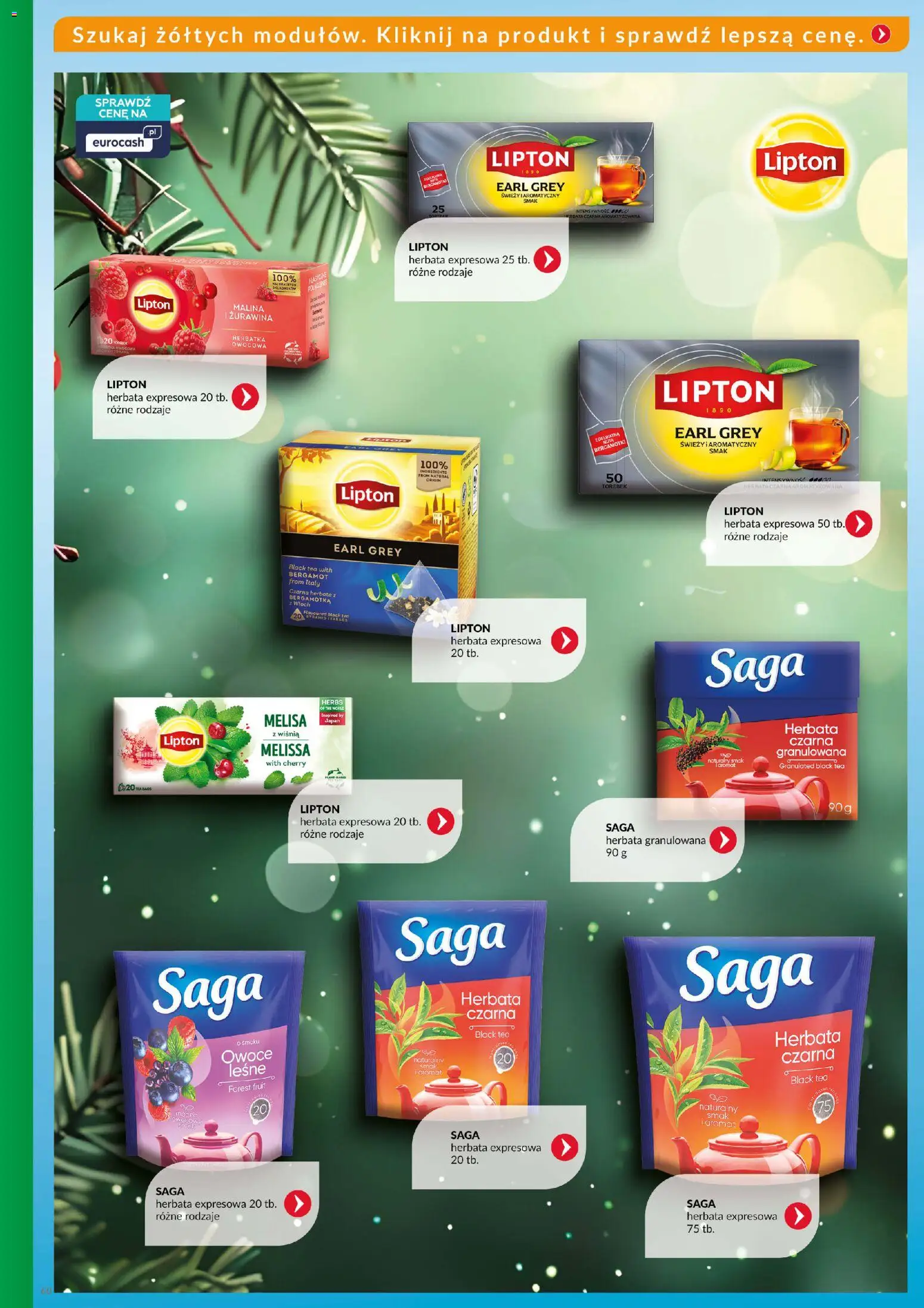 Eurocash Gazetka - Katalog Artykułów Spożywczych od 16.11.2025 | Strona: 59 | Produkty: Malina, Herbata granulowana, Żurawina, Owoce