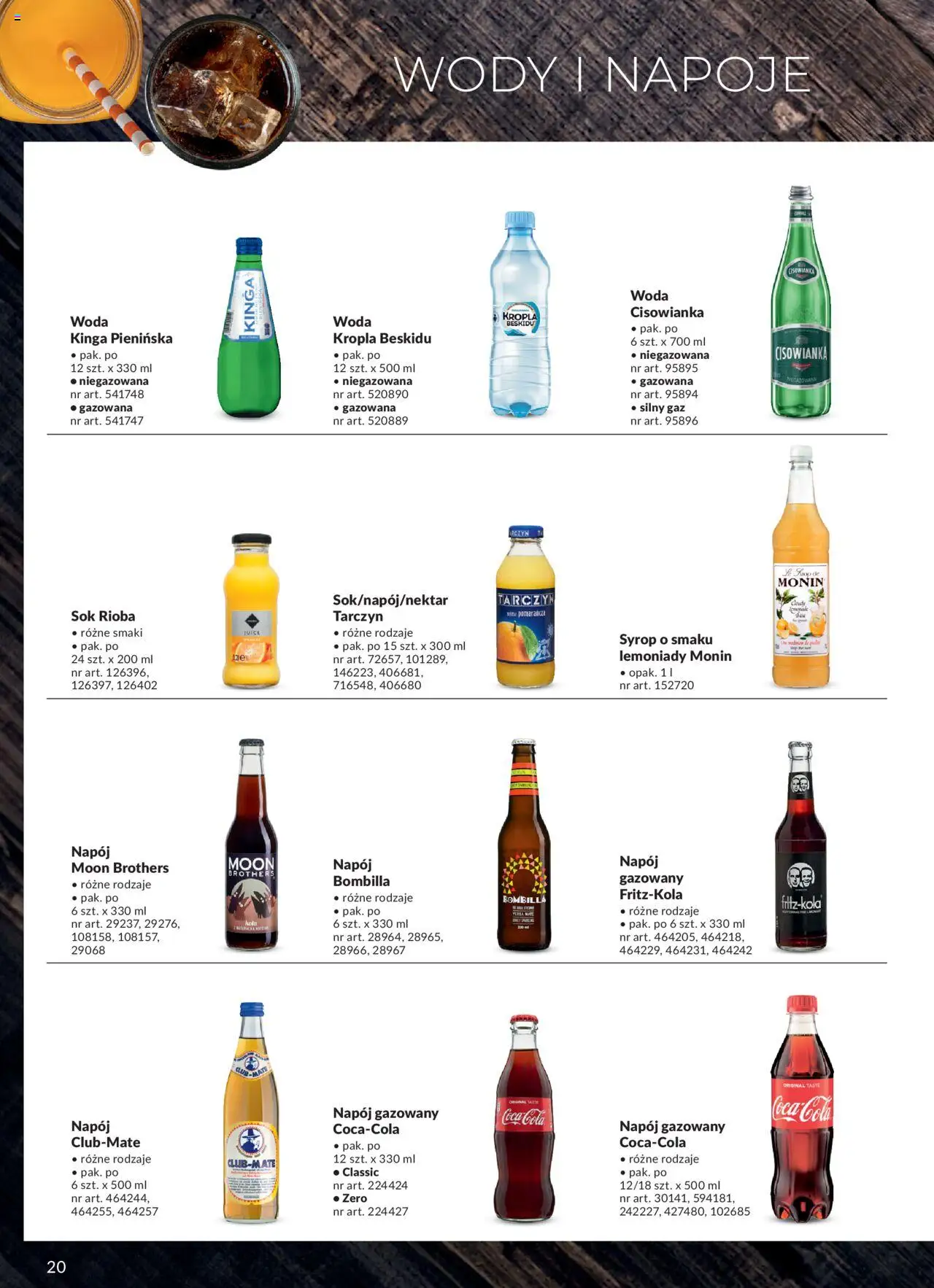Makro Gazetka - Street Food od 27.03.2024 | Strona: 20 | Produkty: Sok, Woda