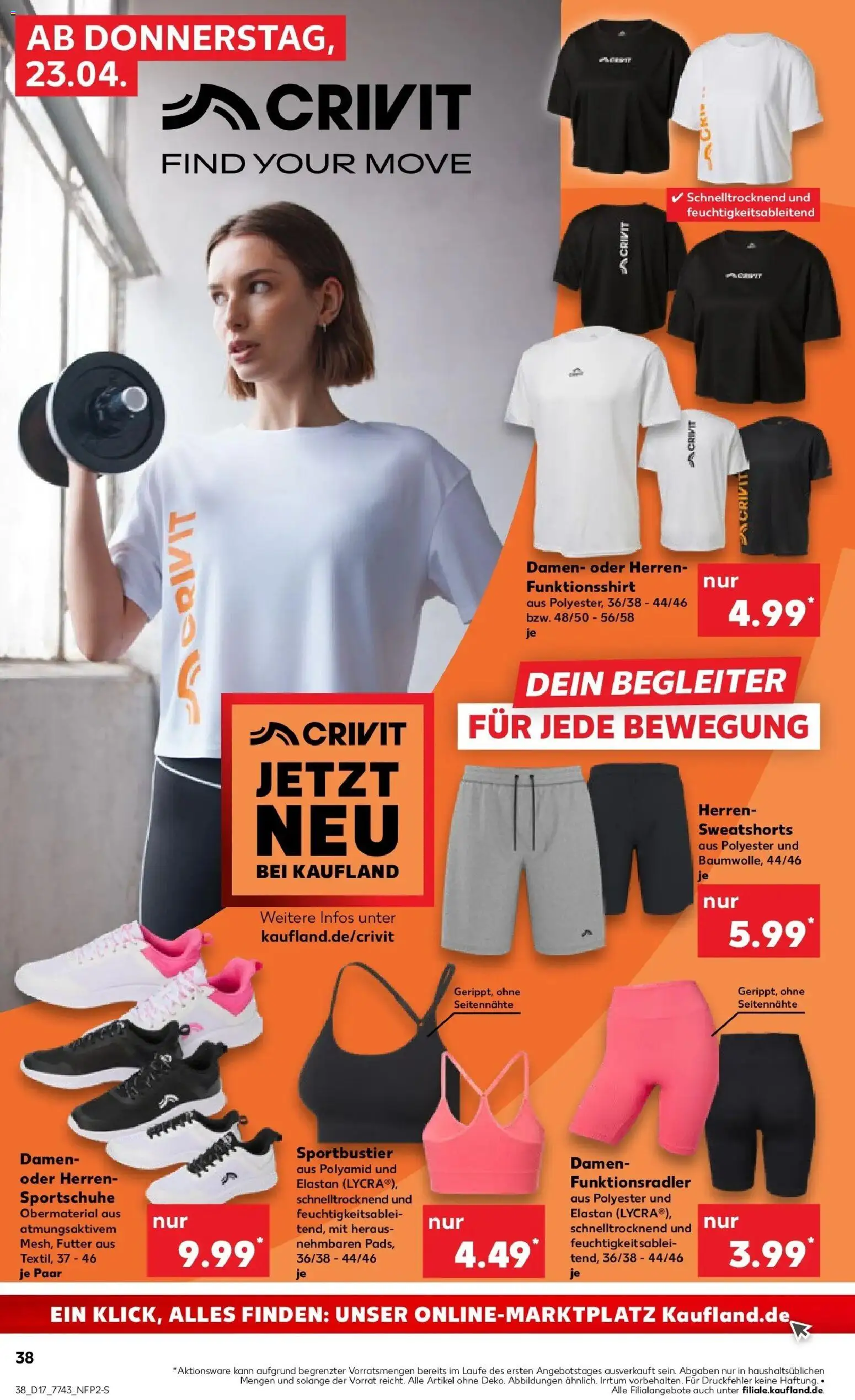 Kaufland Prospekt Ingelheim Am Rhein	 – gültig ab 23.04.2026 | Seite: 38 | Produkte: Shirt, Sweatshorts
