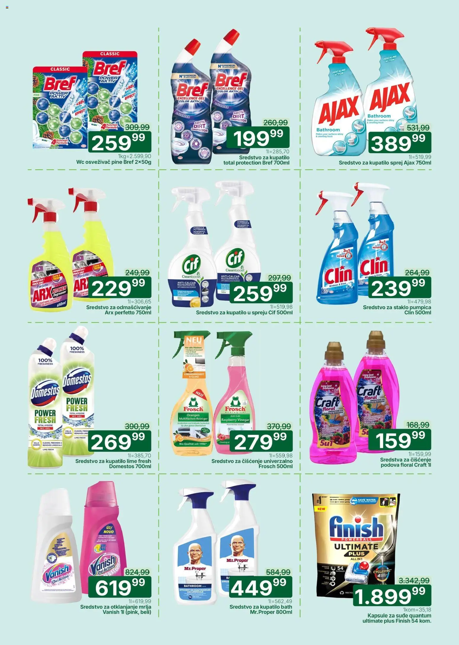 Univerexport katalog - važi od 13.04.2026 | Strana: 29 | Proizvode: Bref, Kapsule, Wc, Kupatilo