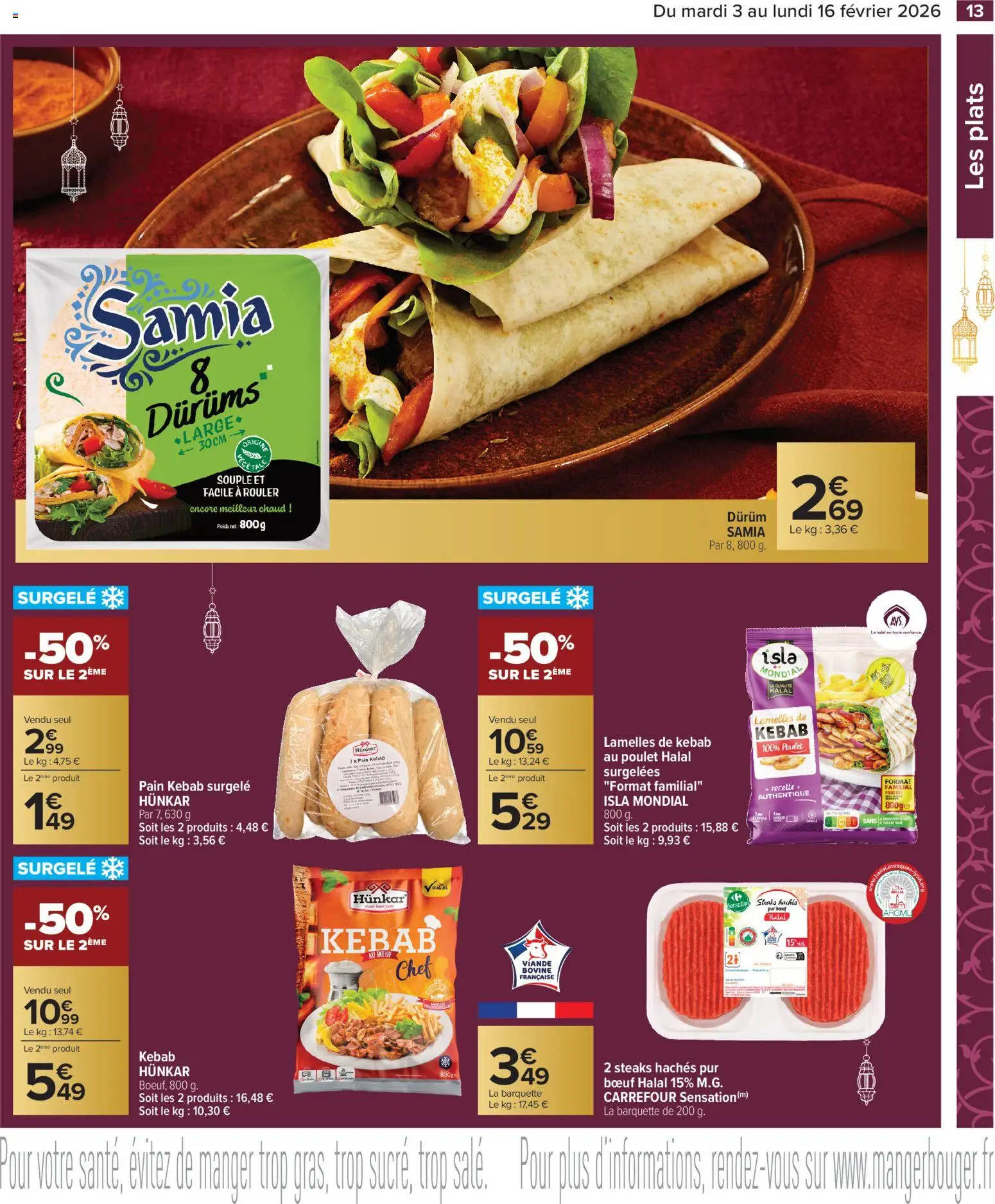 {H1} | Page: 13 | Produits: Pain, Viande, Viande bovine