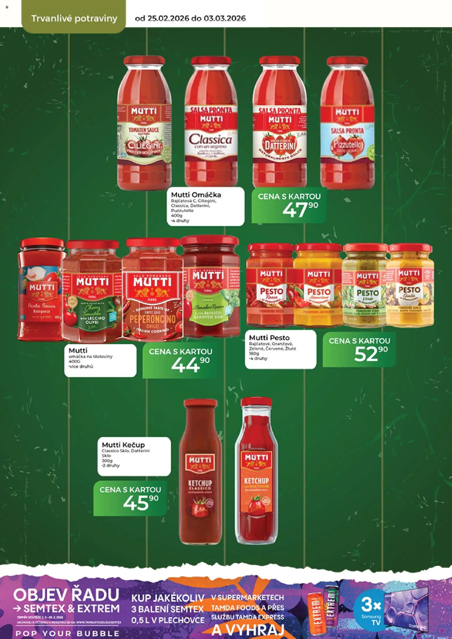 Tamda Foods leták od 25.02.2026 | Strana: 38 | Produkty: Těstoviny, Kečup, Semtex, Potraviny