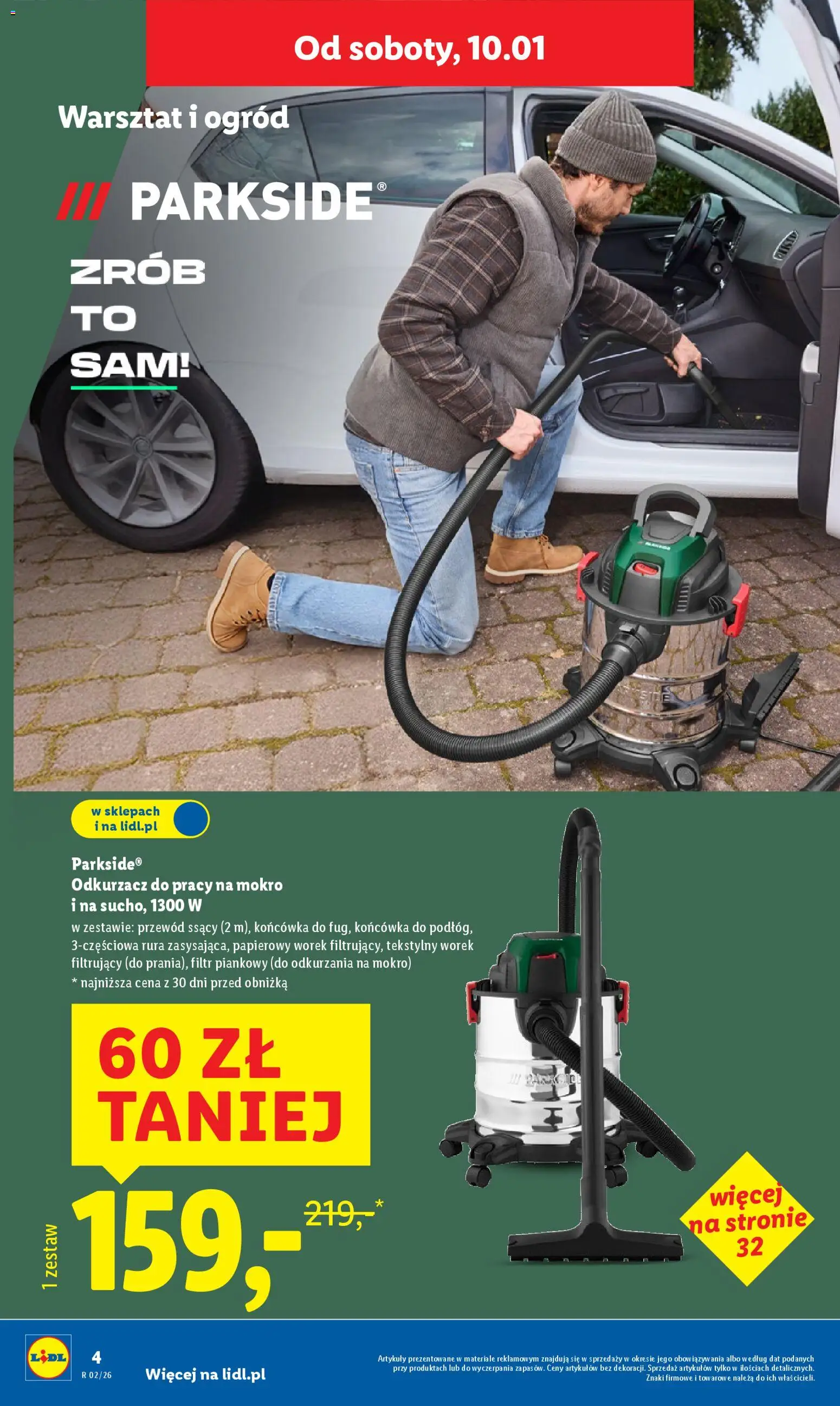 Lidl Katalog od 05.01.2026 | Strona: 4 | Produkty: Odkurzacz, Cleaner