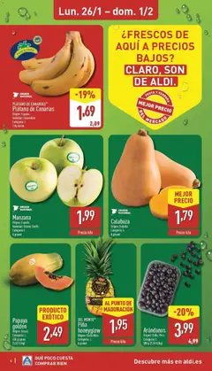 Vista previa Manzana, Manzana, Origen: España, Variedad: Granny Smith, Categoría I, A granel válido desde el 26.01.2026 | Página: 4