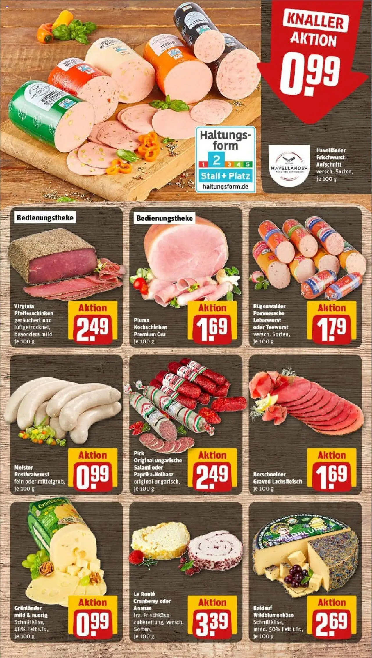 Rewe prospekt Mühlhausen	 - gültig ab dem 06.07.2025 | Seite: 9 | Produkte: Paprika, Grunlander, Salami, Frischkase