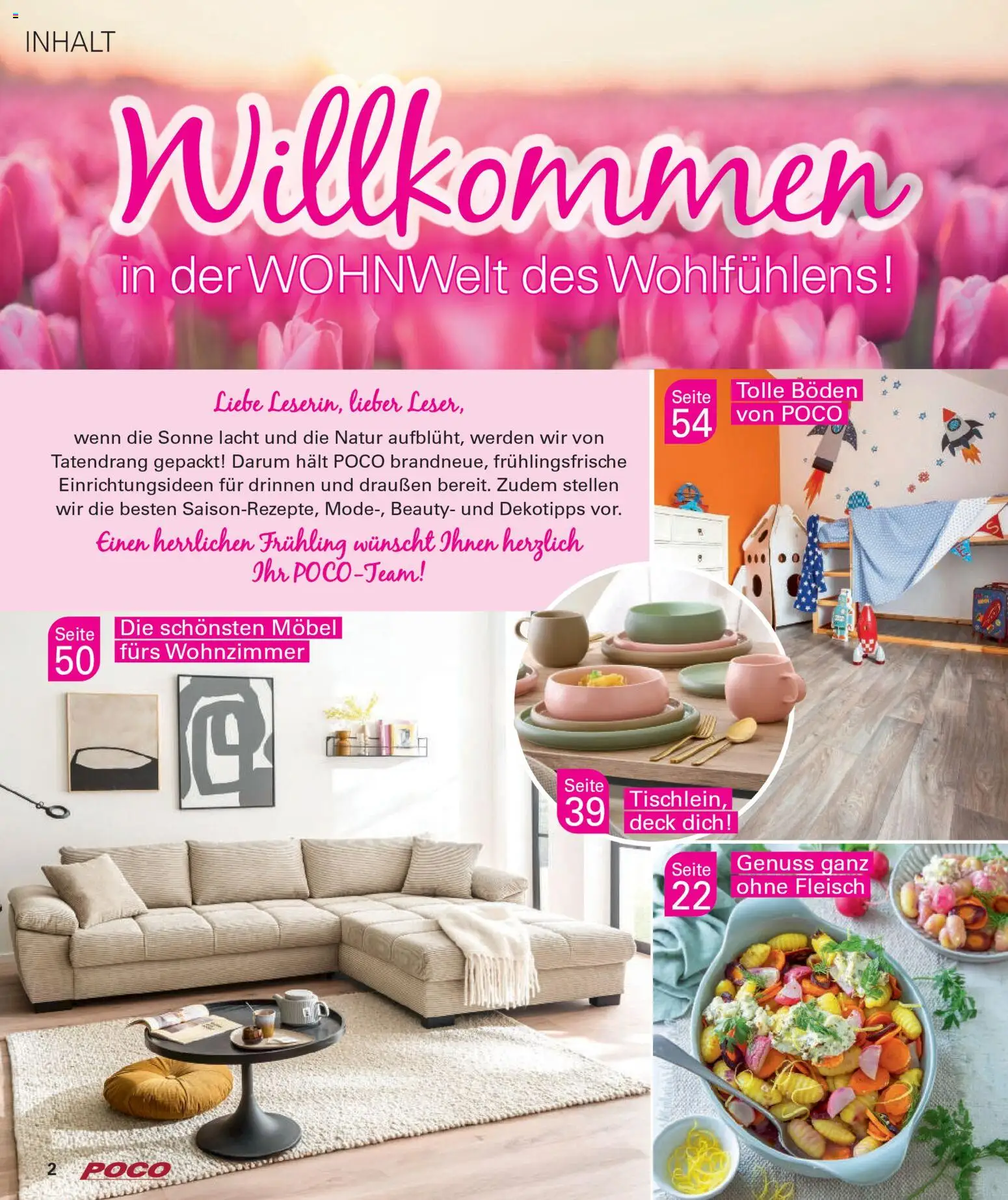 Poco Prospekt Wohnwelt Frühling 2026 – gültig ab 16.02.2026 | Seite: 2 | Produkte: Fleisch