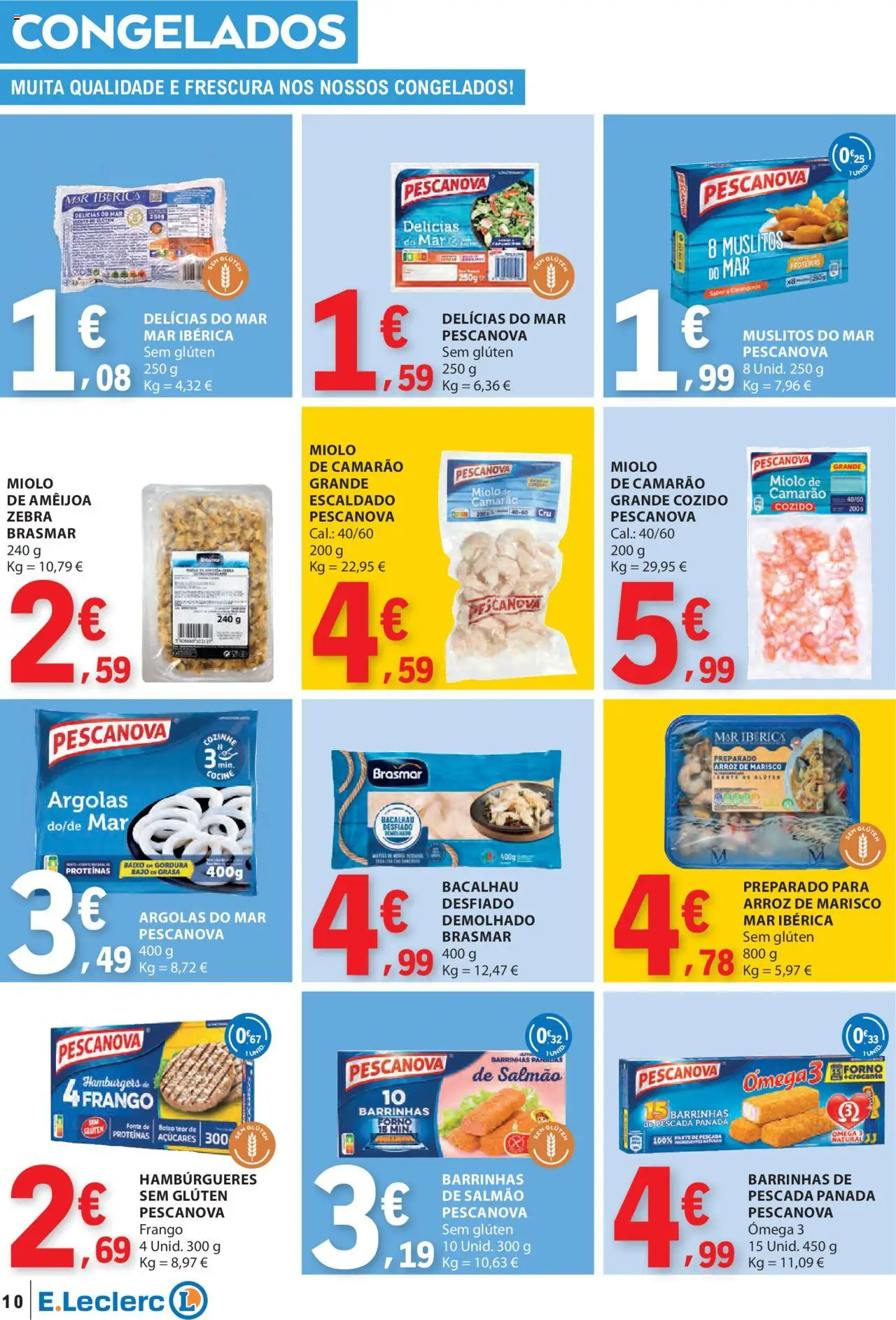 E.Leclerc - Folheto Semanal │ válido de 03.07.2025 | Página: 10 | Produtos: Forno, Ômega 3, Frango, Pescada