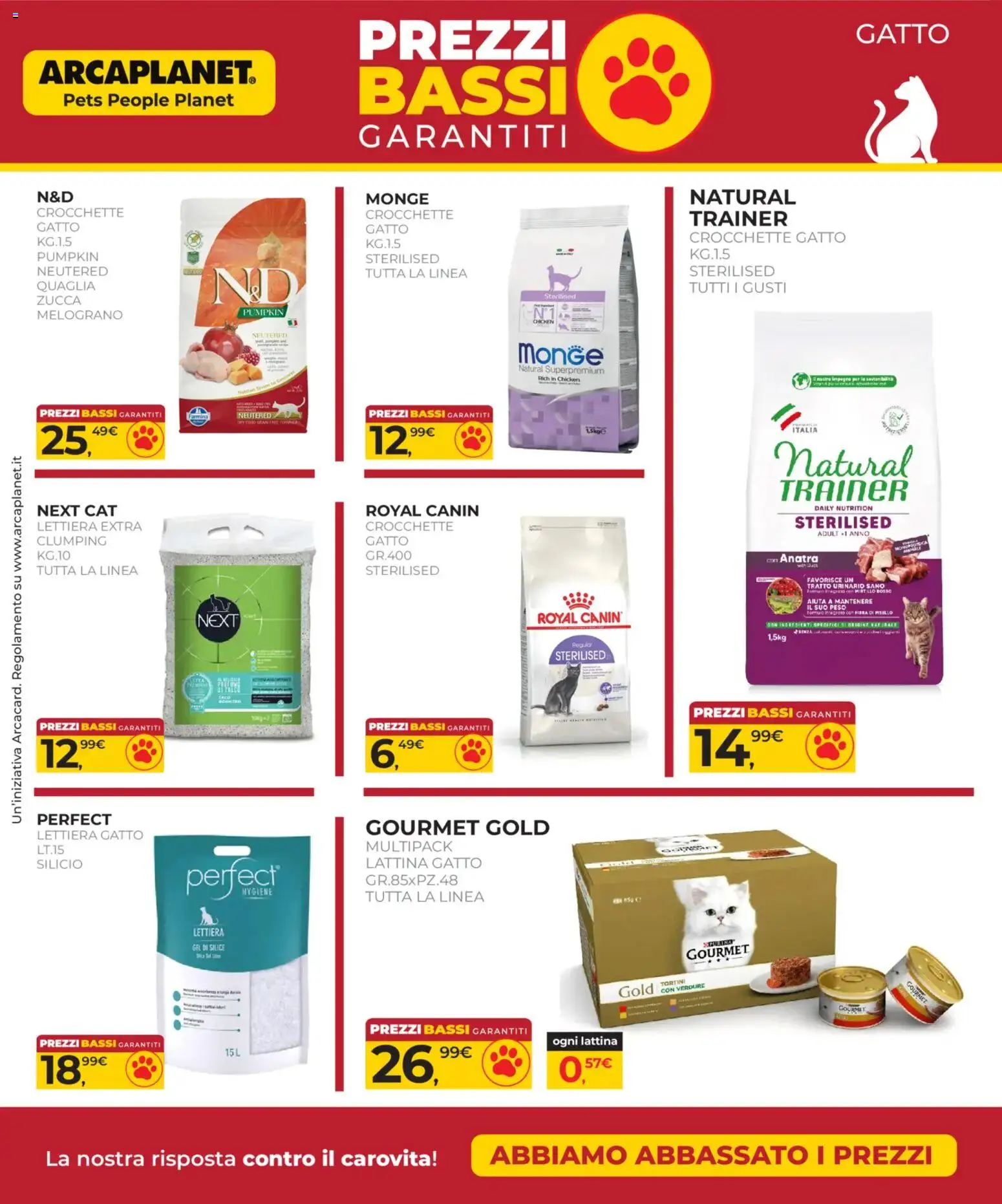 Volantino Arcaplanet del 02.03.2026 | Pagina: 4 | Prodotti: Pisello, Crocchette, The, Crocchette gatto