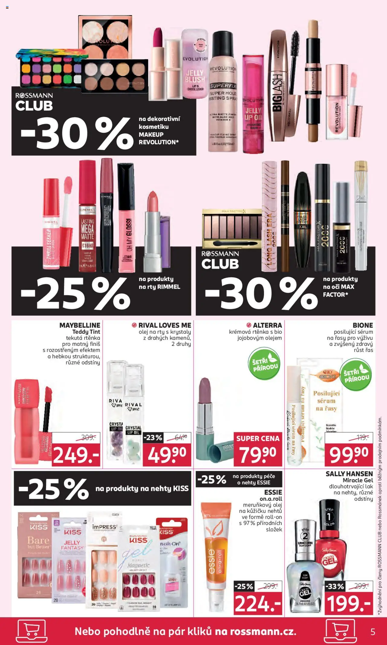 Rossmann leták od 27.08.2025 | Strana: 5 | Produkty: Makeup, Olej, Makeup Revolution, Nehty