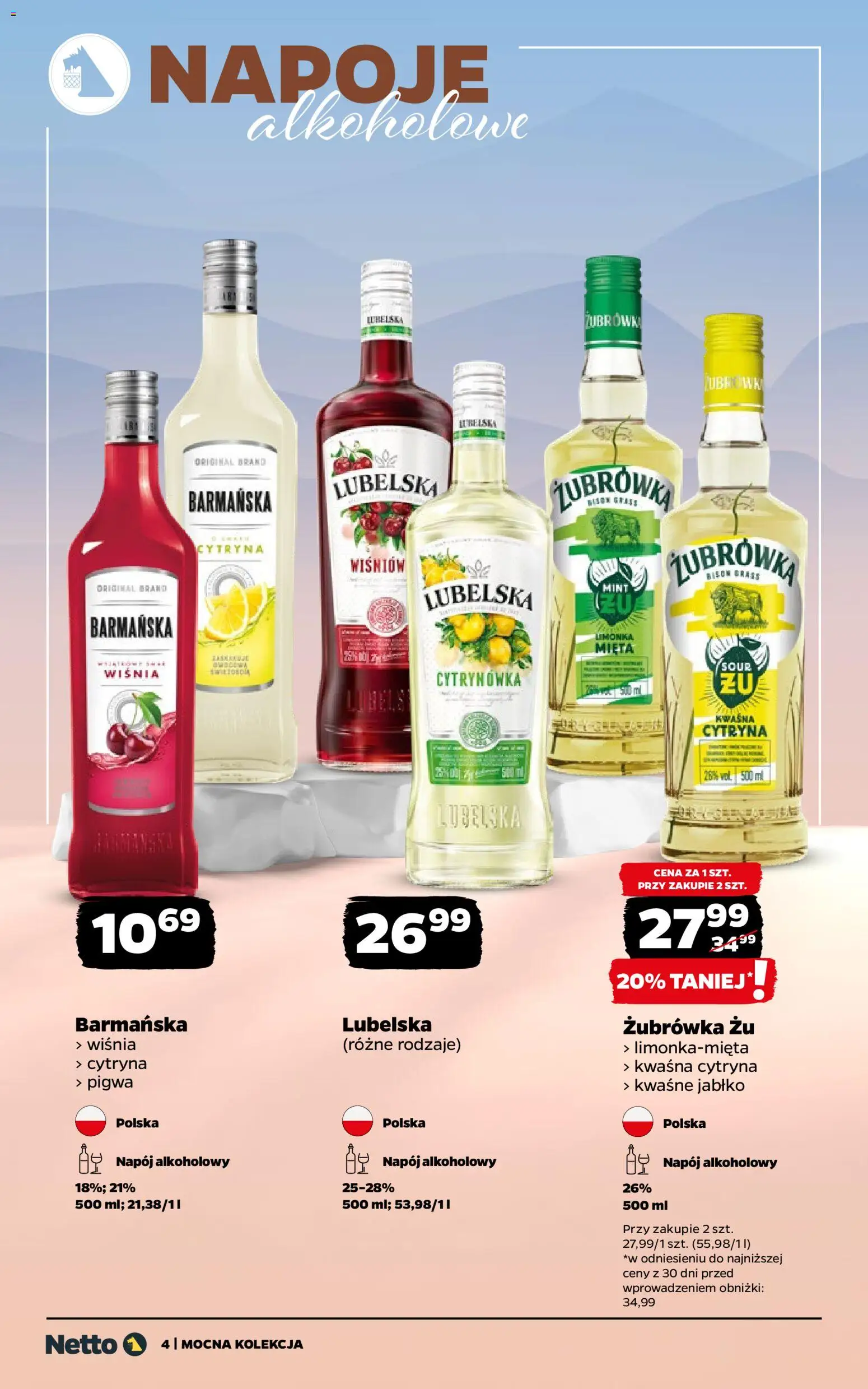Netto gazetka - Mocna Kolekcja od 02.02.2026 | Strona: 4 | Produkty: Cytryna, Napoje, Mięta, Żubrówka