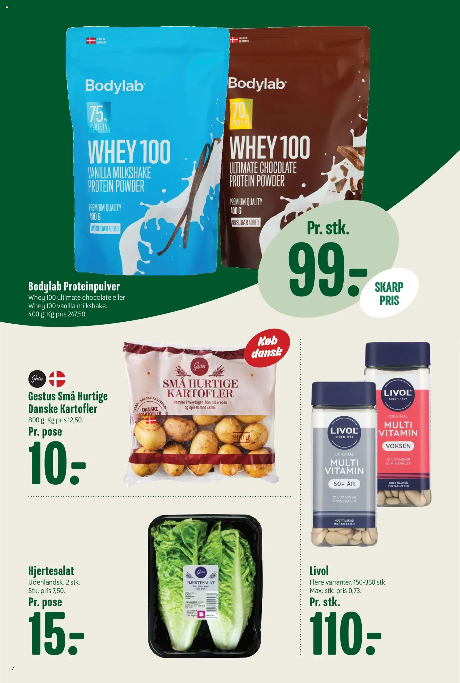 Min Købmand tilbudsavis – gyldig fra 16.01.2026 | Side: 4 | Produkter: Kartofler, Milkshake