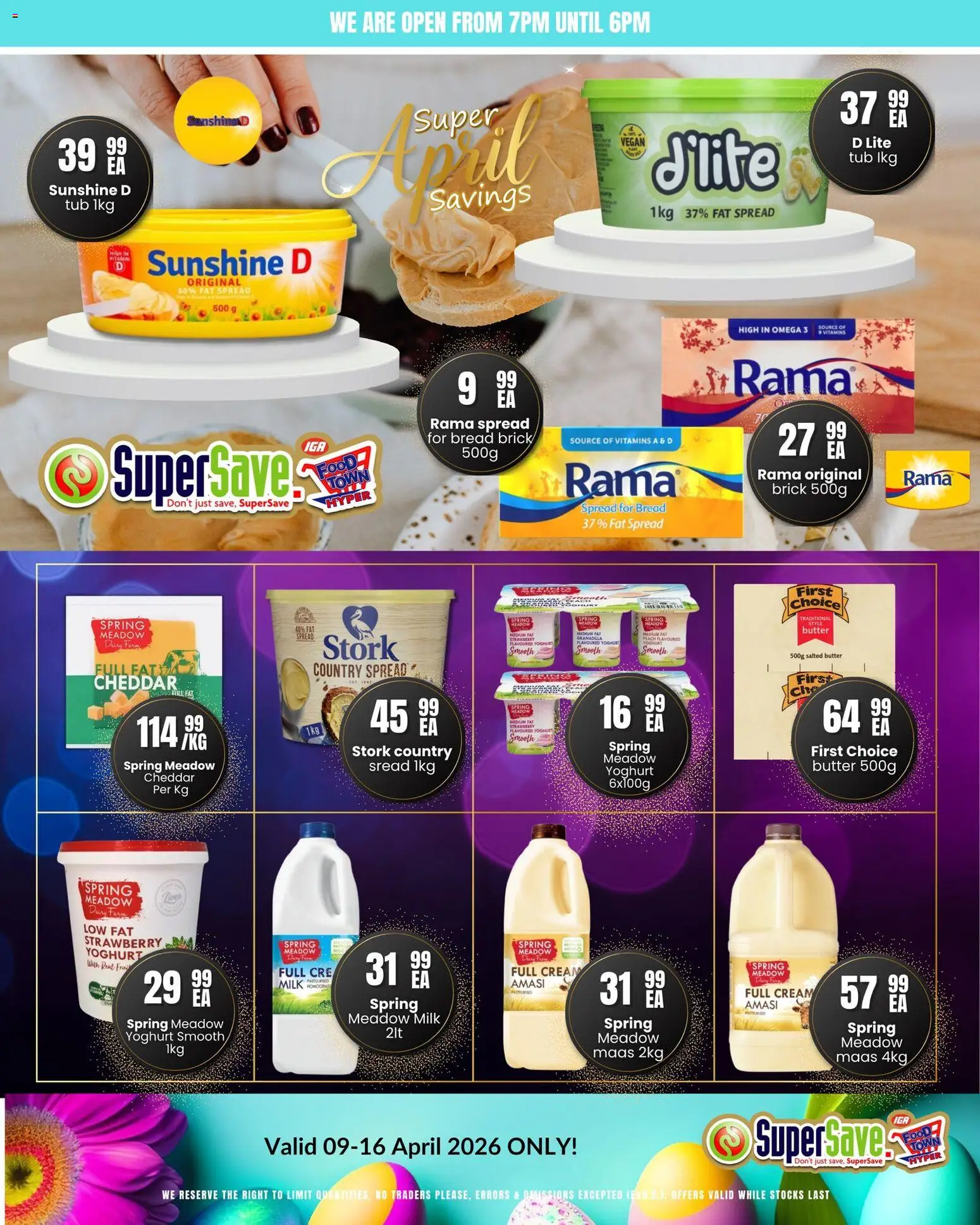 New Super Save catalogue – valid from 09.04.2026 | Page: 14 | Products: Yoghurt, Milk, Cream, Fat spread
