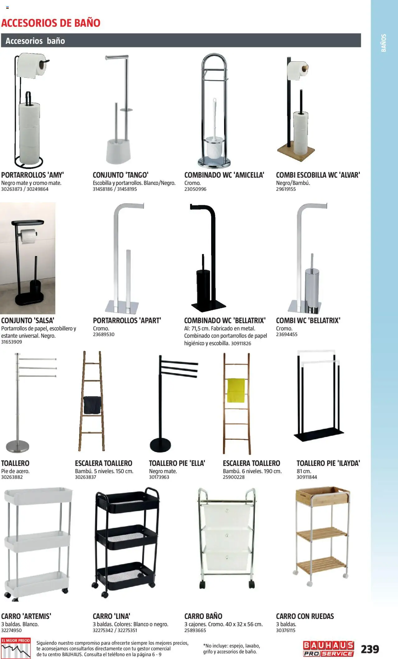 Bauhaus - ProService  │ válido desde el 24.02.2025 | Página: 239 | Productos: Té, Combi, Estante, Baño