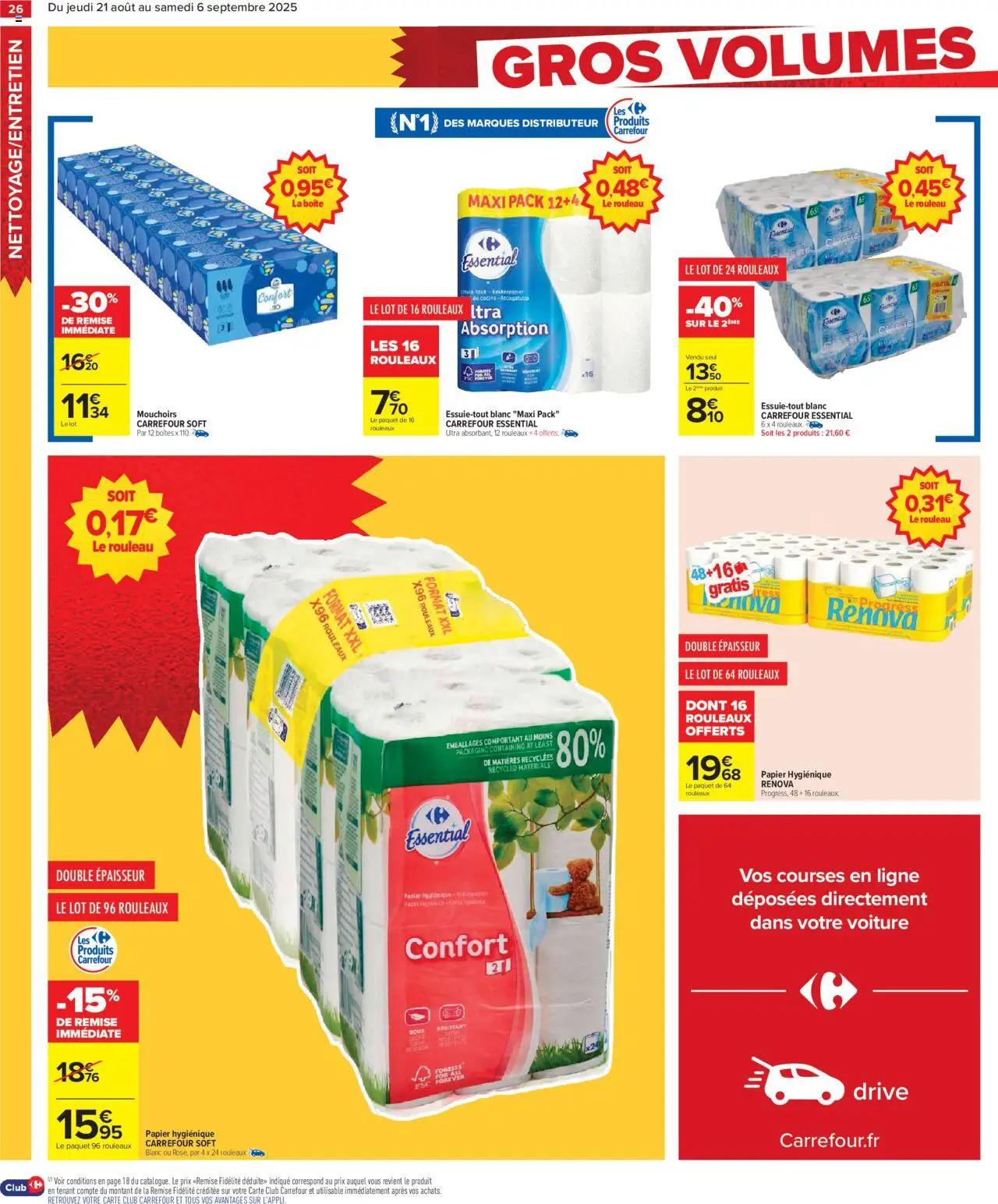  | Page: 28 | Produits: Rouleau, Mouchoirs