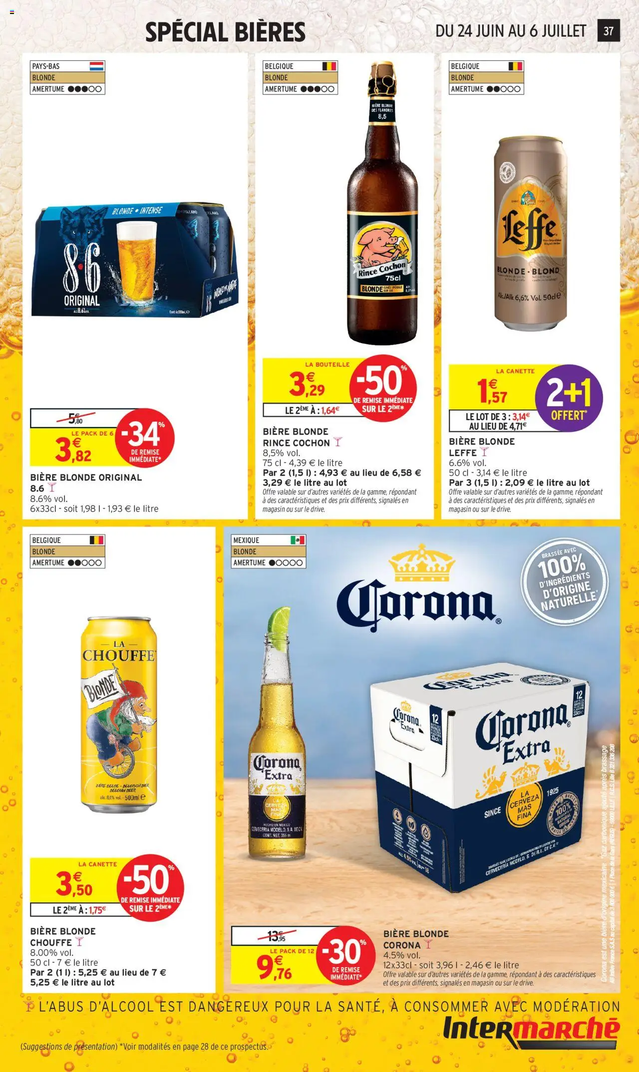  | Page: 39 | Produits: Bière blonde, Biere blonde leffe, Bière, Corona extra