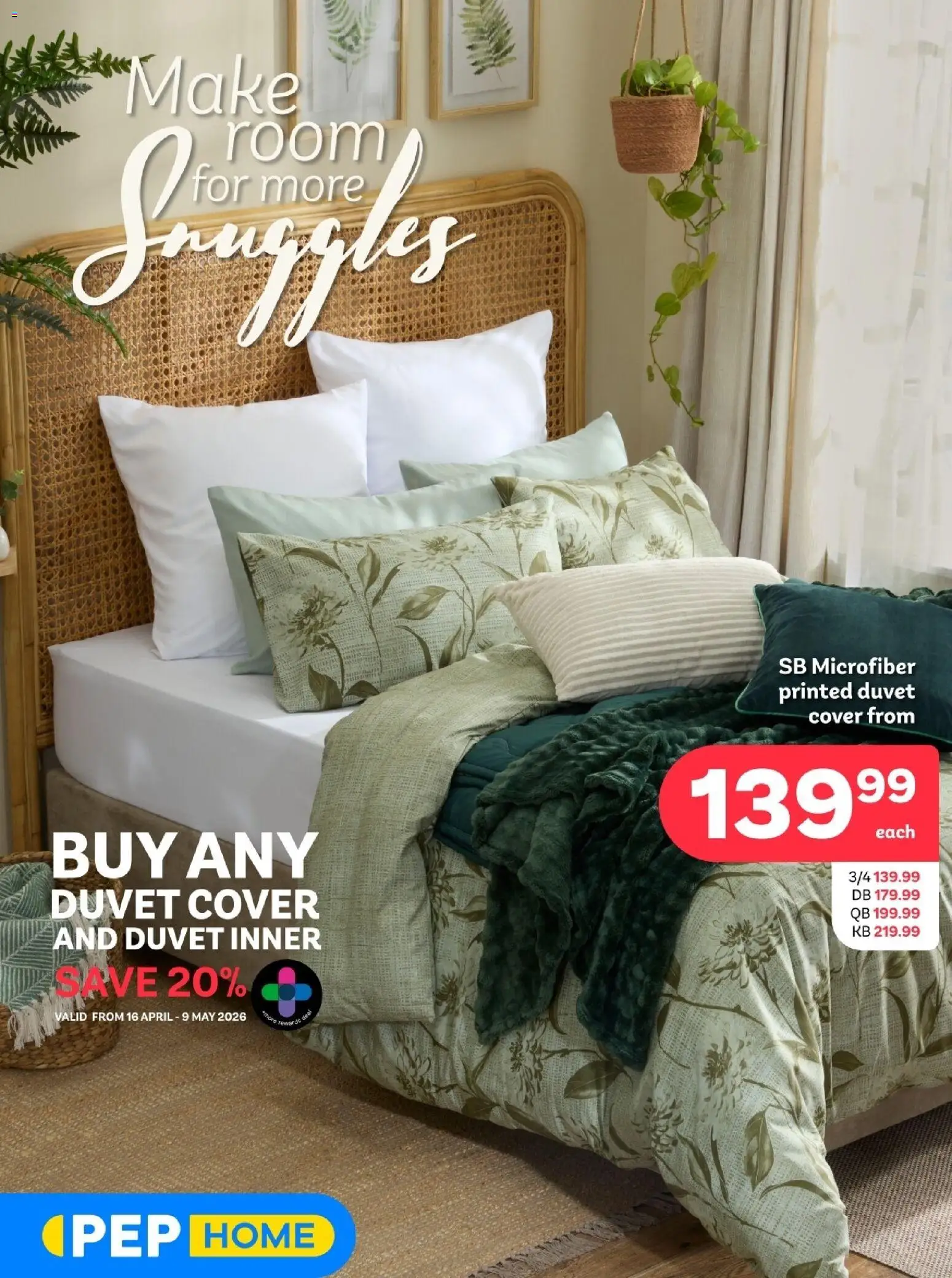 New PEP Stores catalogue – valid from 26.02.2026 | Page: 1 | Products: Cover, Duvet