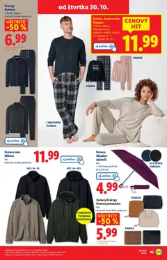 Lidl leták platný od 27.10.2025 | Strana: 81 | Produkty: Mikina, Pyžamo, Peňaženka, Dáždnik