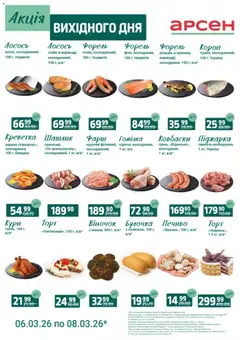 Арсен акції дійснийкції з 06.03.2026