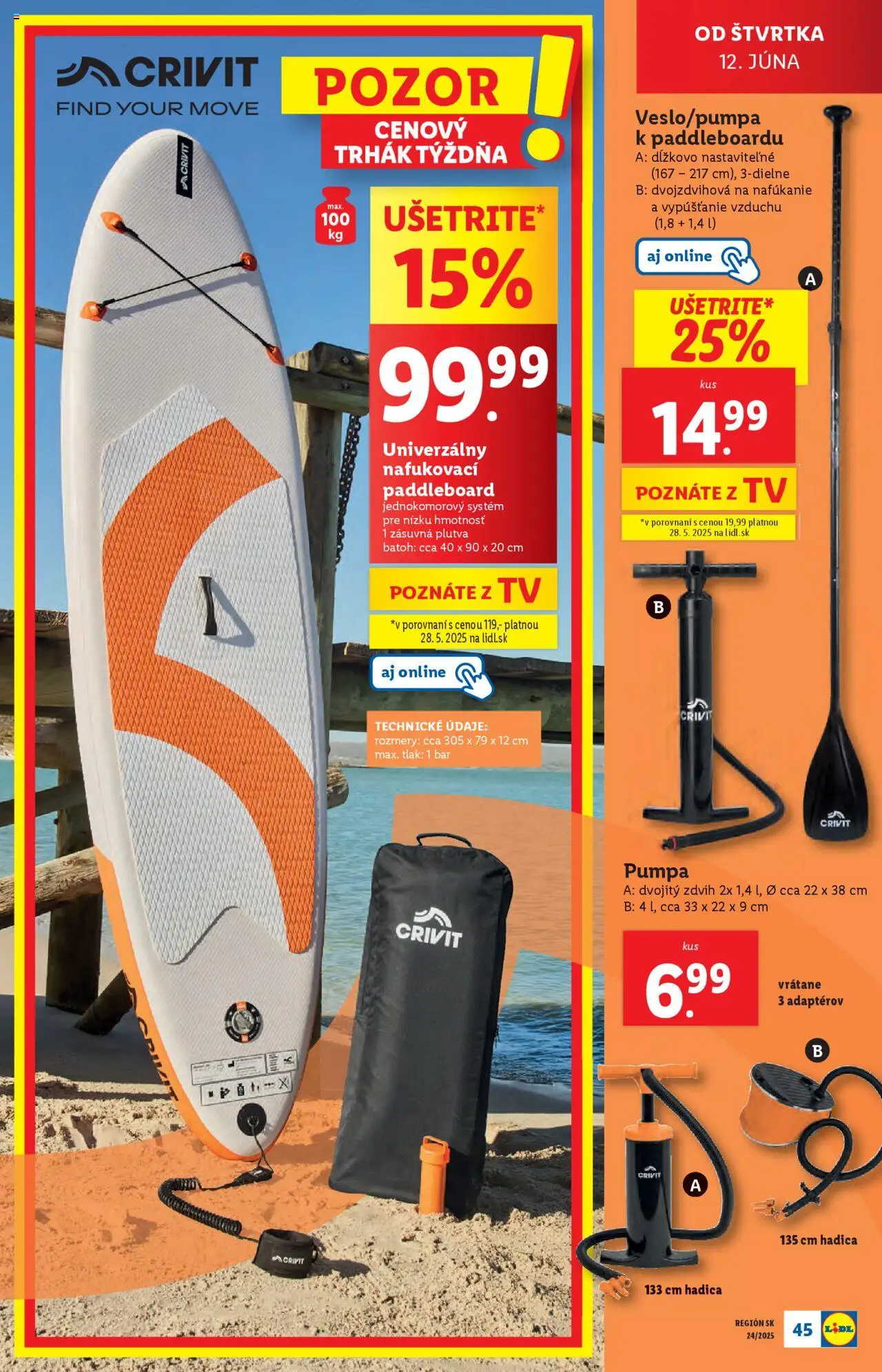 Lidl leták │ platný od 09.06.2025 | Strana: 49 | Produkty: Pumpa, Tv, Batoh