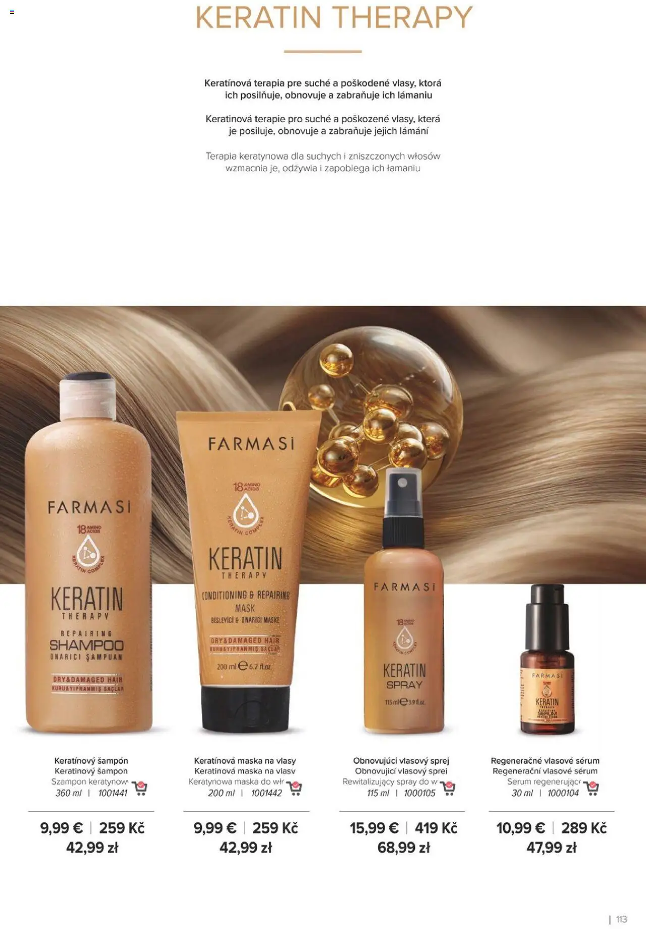 Nové Farmasi akcie – leták je platný od 24.09.2025 | Strana: 113 | Produkty: Šampón, Maska na vlasy, Maska