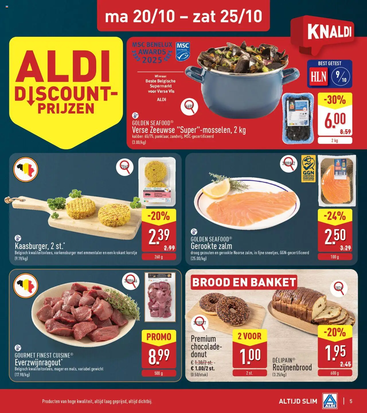 {H1} | Pagina: 5 | Producten: Zalm, Gewicht, Brood, Chocolade