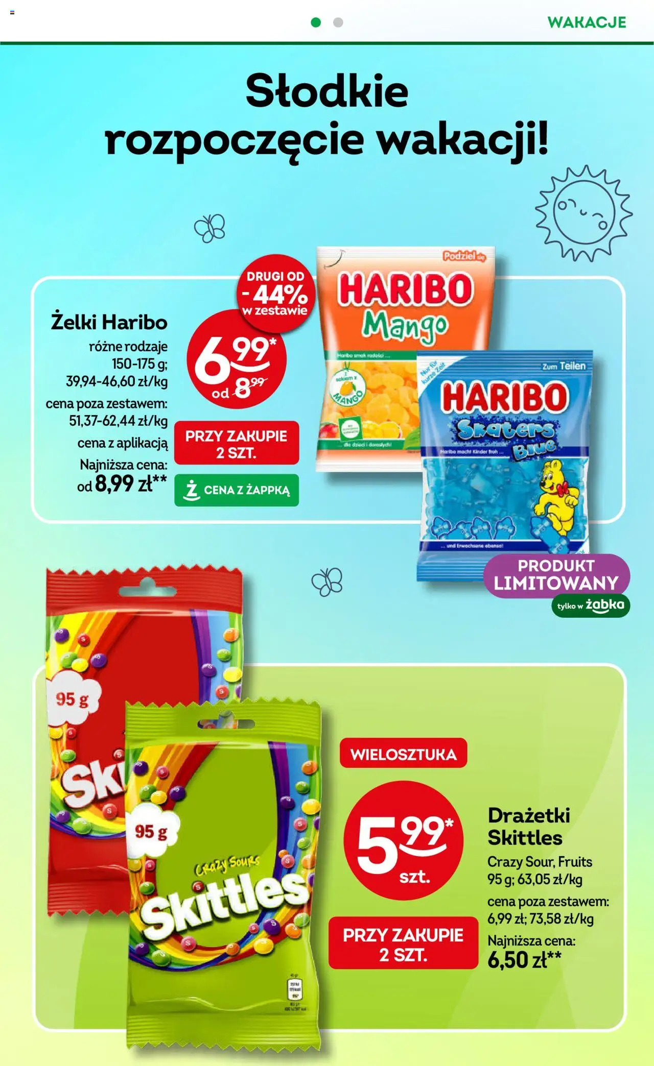 Żabka Gazetka od 18.06.2025 | Strona: 56 | Produkty: Mango, Żelki haribo, Żelki
