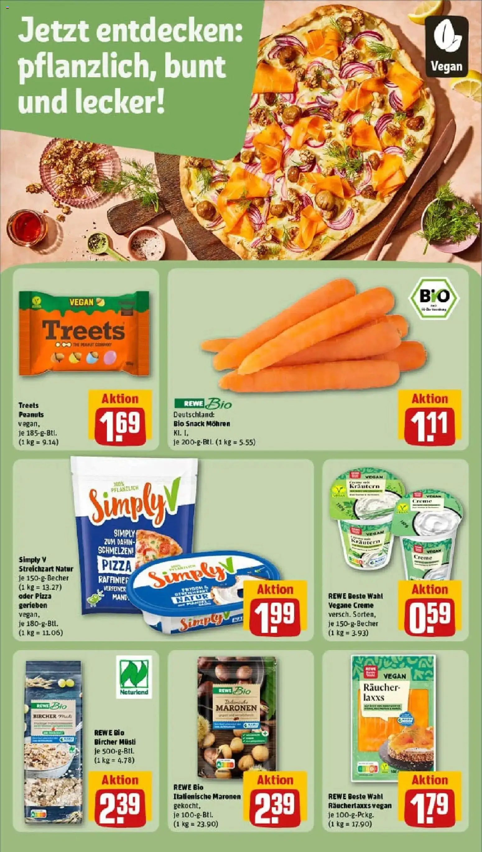 Rewe prospekt Stockach	 – gültig ab 26.01.2026 | Seite: 13 | Produkte: Musli, Creme, Mohren, Pizza