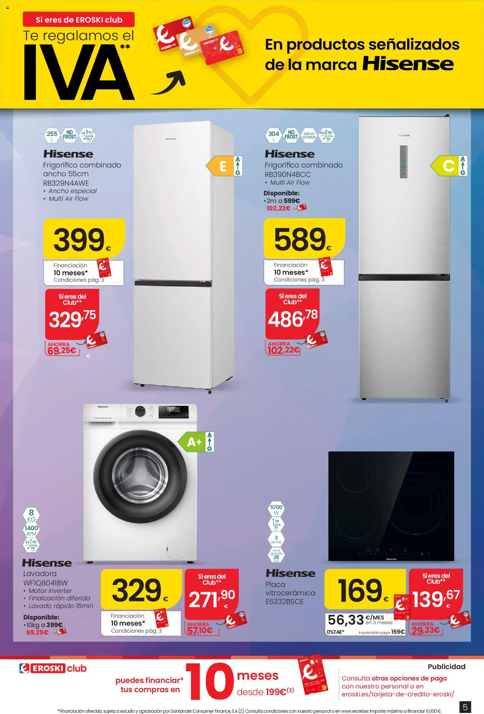 Eroski Qué tecno │ válido desde el 23.04.2026 | Página: 5 | Productos: Té, Lavadora