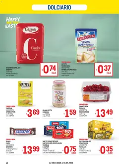 Anteprima del volantino Metro volantino valido a partire dal 19.03.2026 | Pagina: 14 | Prodotti: Pane, Zucchero, Mais, Zucchero semolato