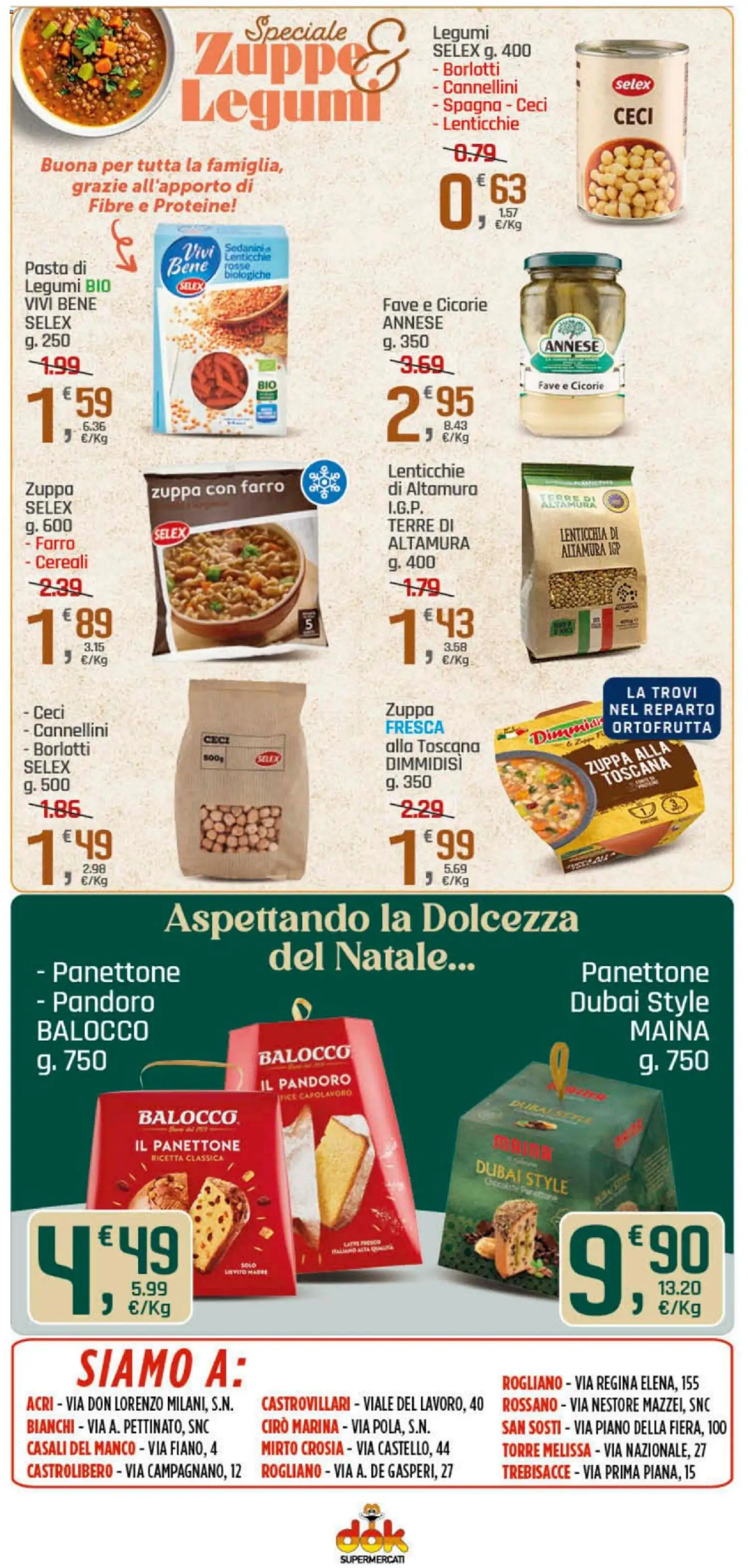 Volantino DOK del 06.11.2025 | Pagina: 13 | Prodotti: Cereali, Pasta, Panettone, Farro