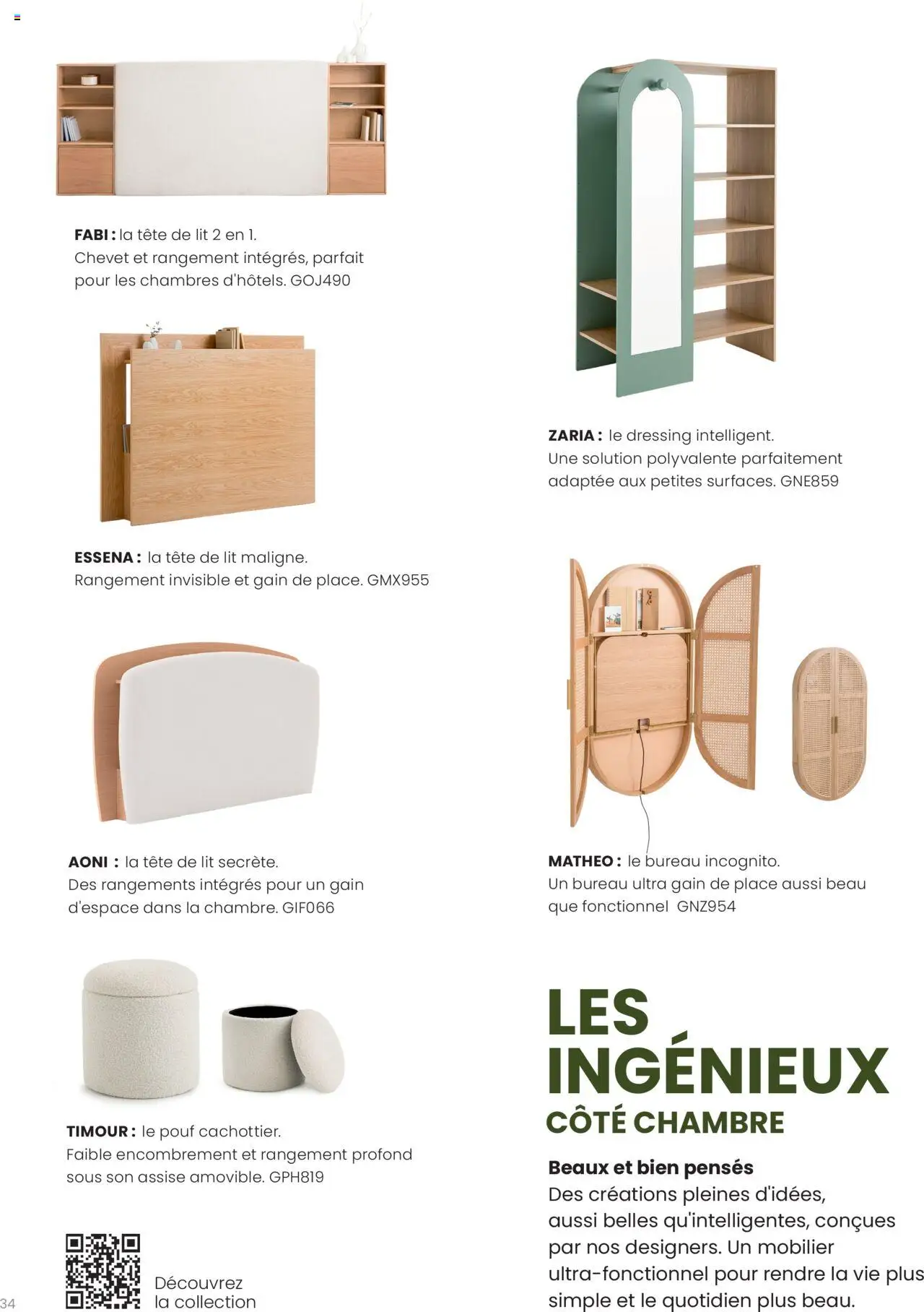  | Page: 34 | Produits: Bureau, Tête de lit, Lit, Dressing