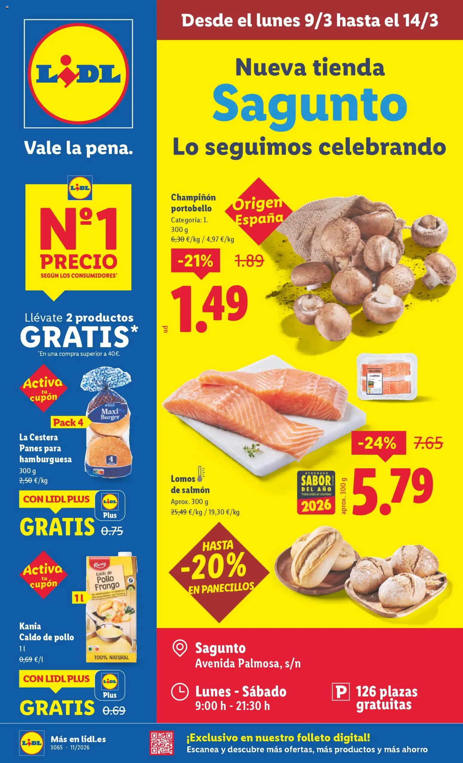 Lidl Sagunto │ válido desde el 09.03.2026 | Página: 1 | Productos: Σοκολατούχο γάλα