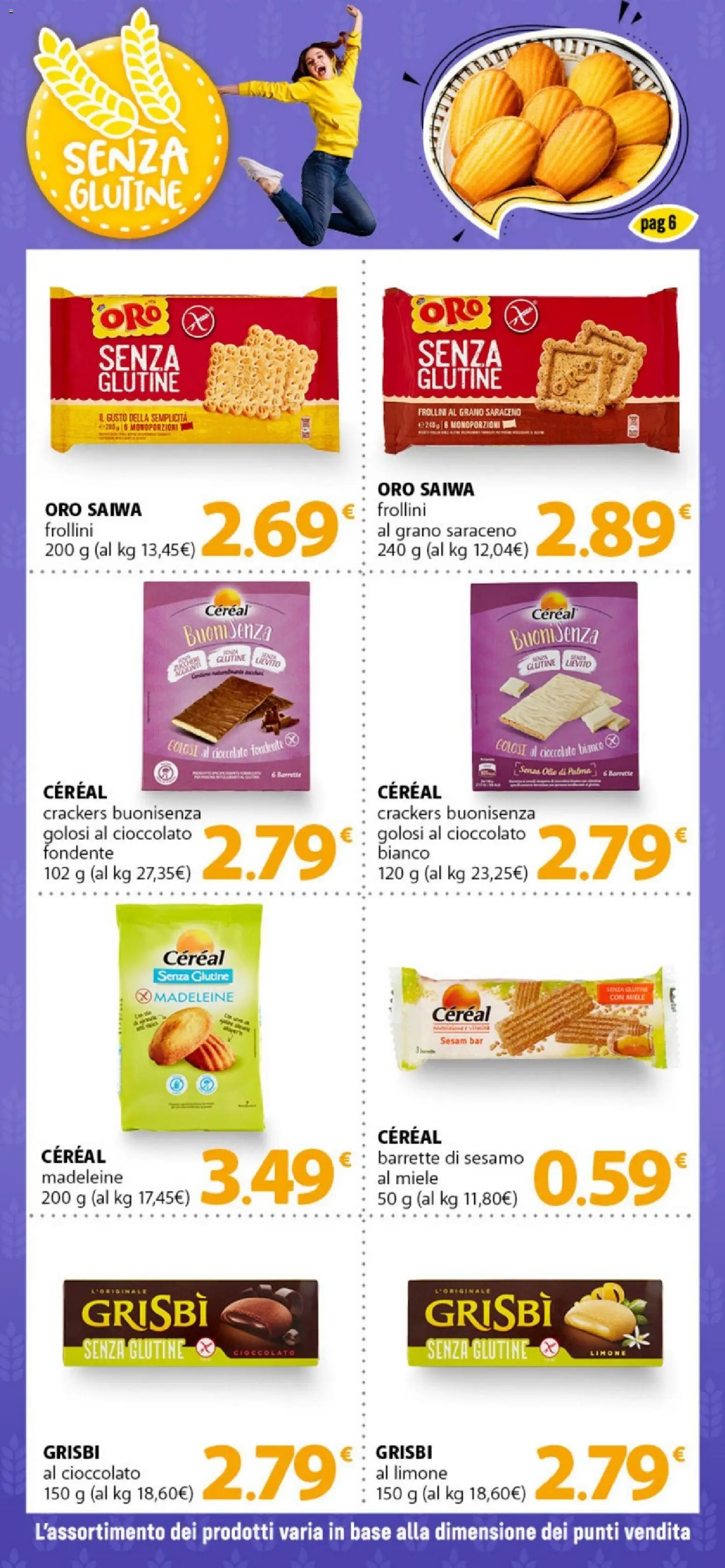 Volantino DOK del 10.03.2026 | Pagina: 6 | Prodotti: Cioccolato, Olio, Crackers, Frollini