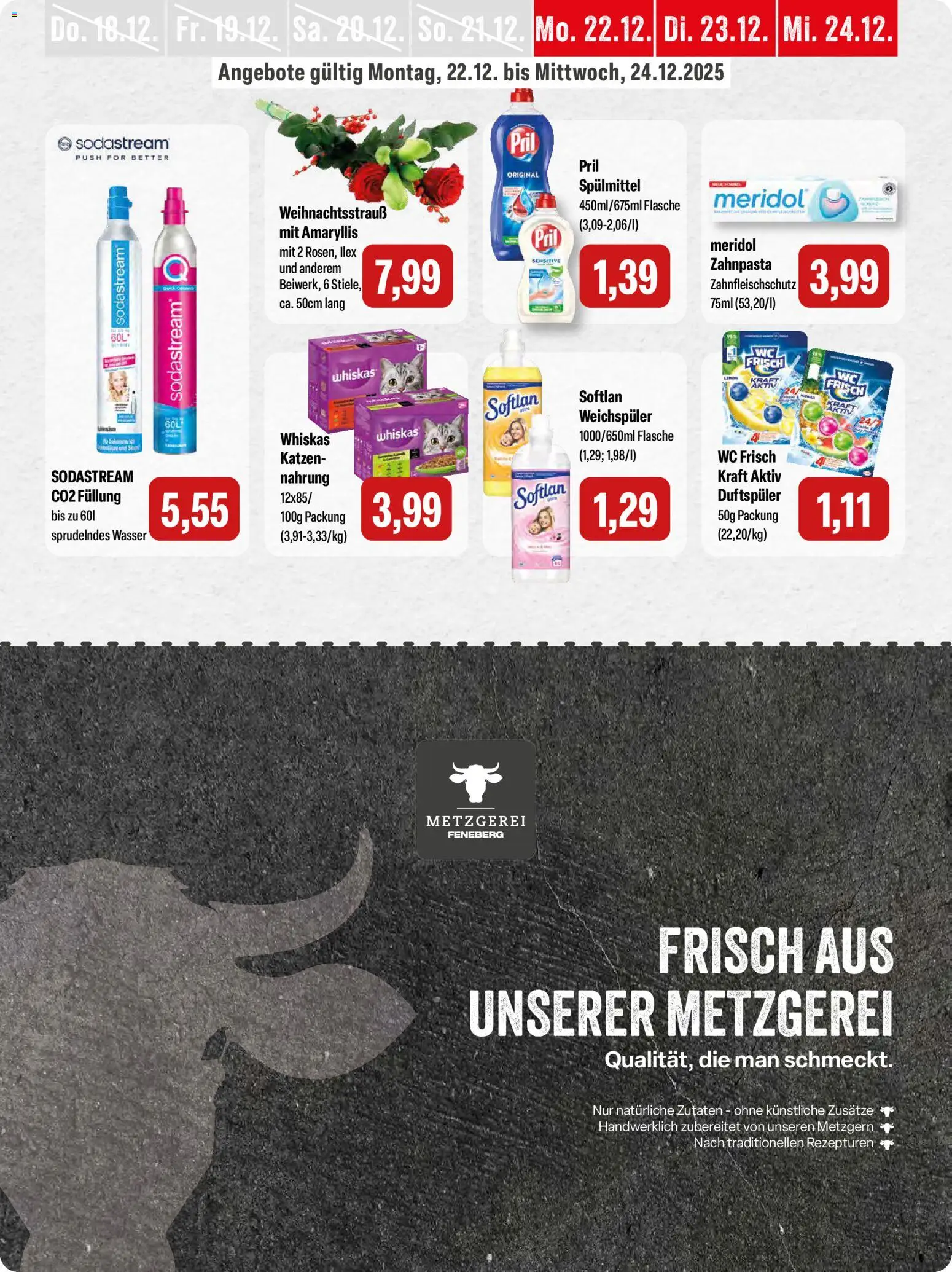 Feneberg Angebote – gültig ab 18.12.2025 | Seite: 31 | Produkte: Zahnpasta, Wasser, Weichspüler, Sodastream