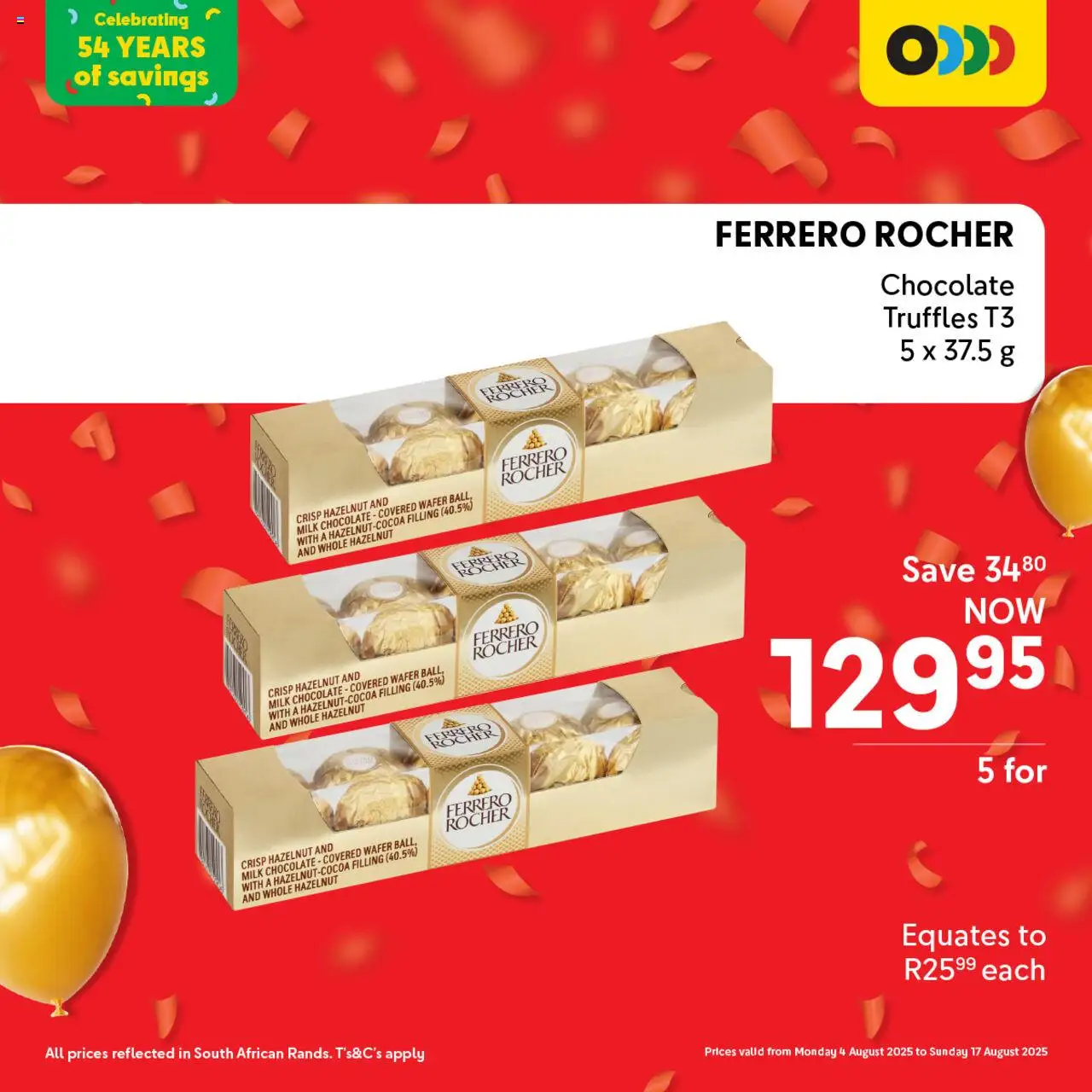 Makro Birthday Deals Sweets │ valid from 04.08.2025 | Page: 3 | Products: Milk, Chocolate
