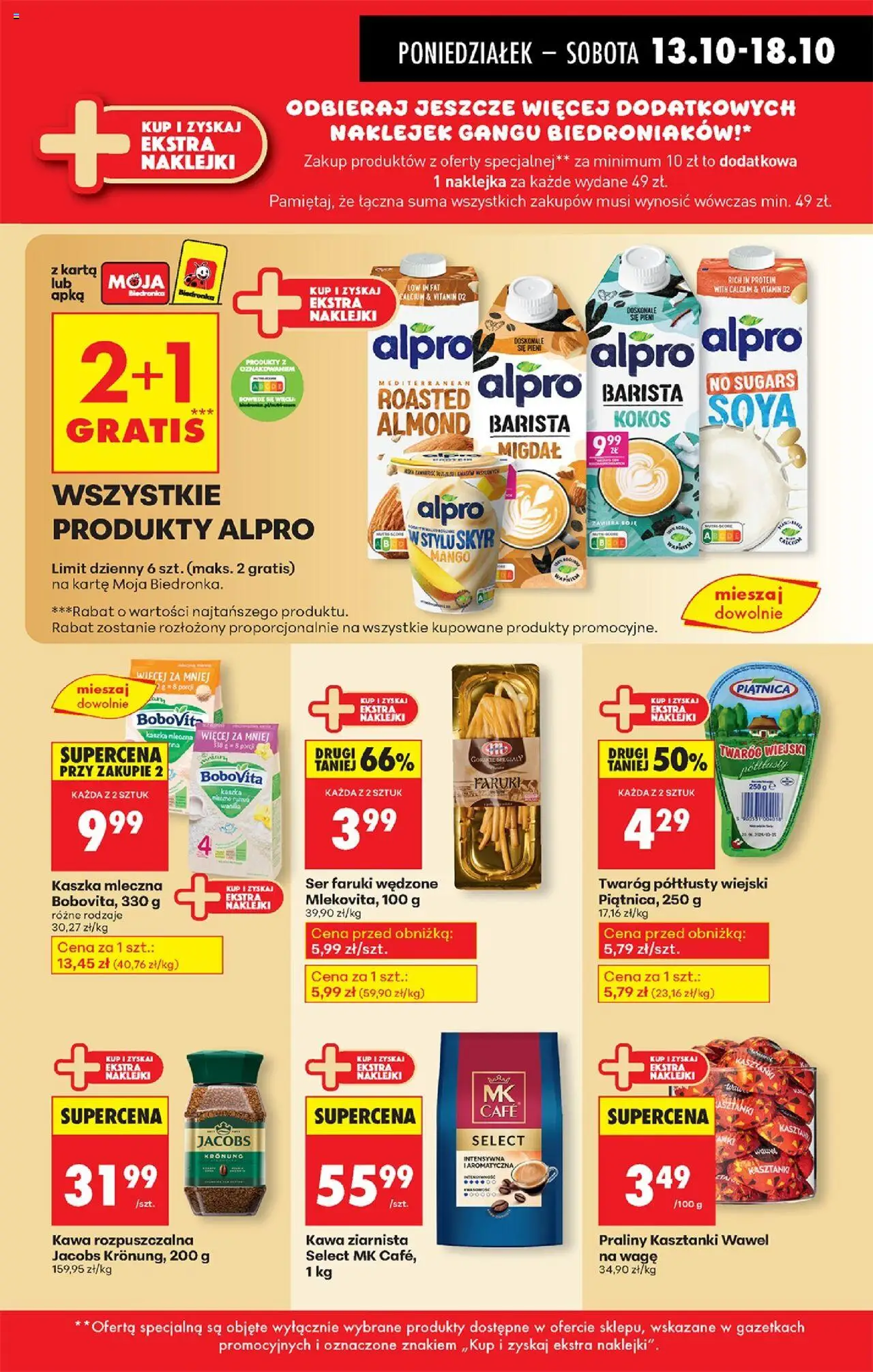 Biedronka gazetka od 13.10.2025 | Strona: 47 | Produkty: Mango, Kawa ziarnista, Kawa rozpuszczalna, Kaczka
