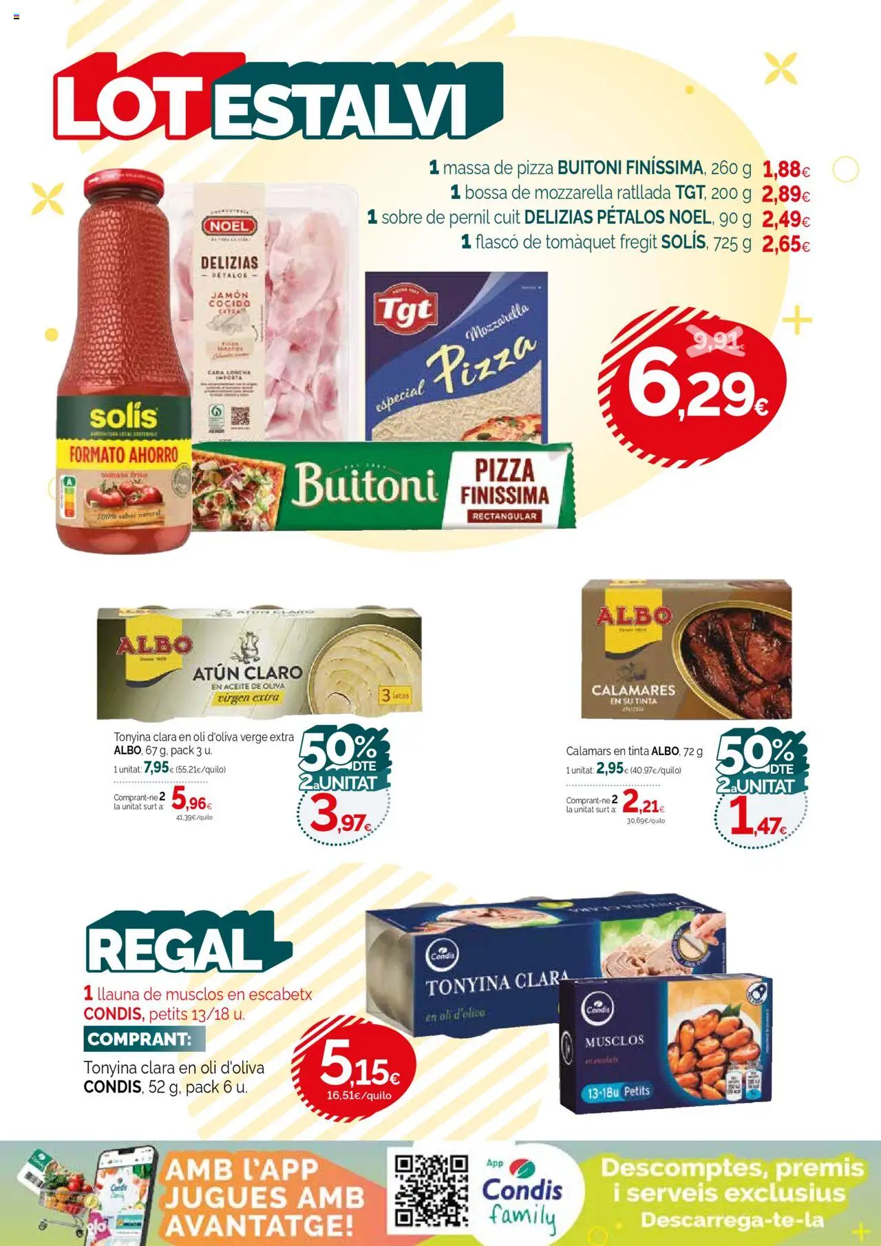 Condis folleto life │ válido desde el 17.09.2025 | Página: 16 | Productos: Aceite, Jamón, Jamón cocido, Pizza