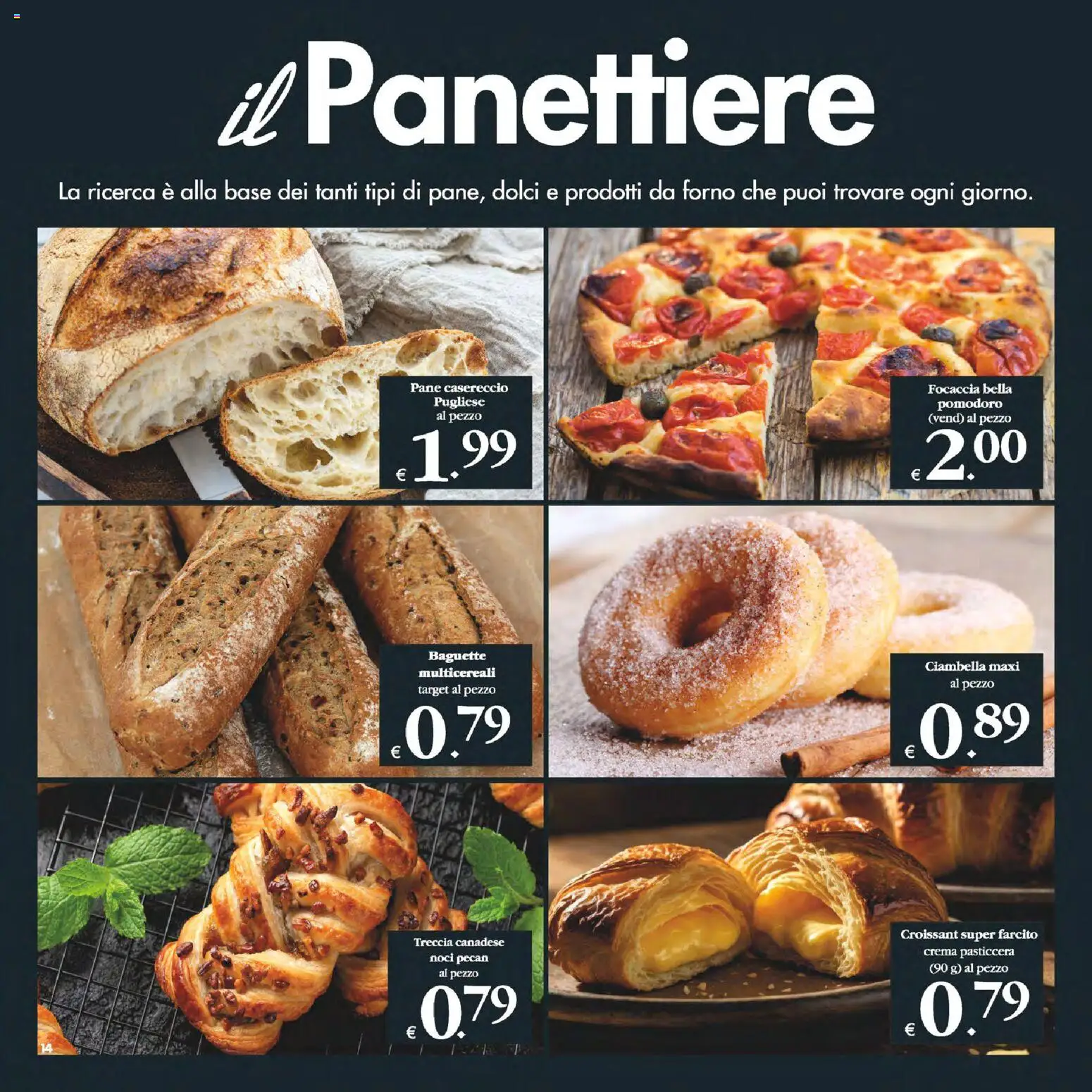 Volantino Decò del 24.10.2025 | Pagina: 14 | Prodotti: Pane, Focaccia, Croissant, Forno
