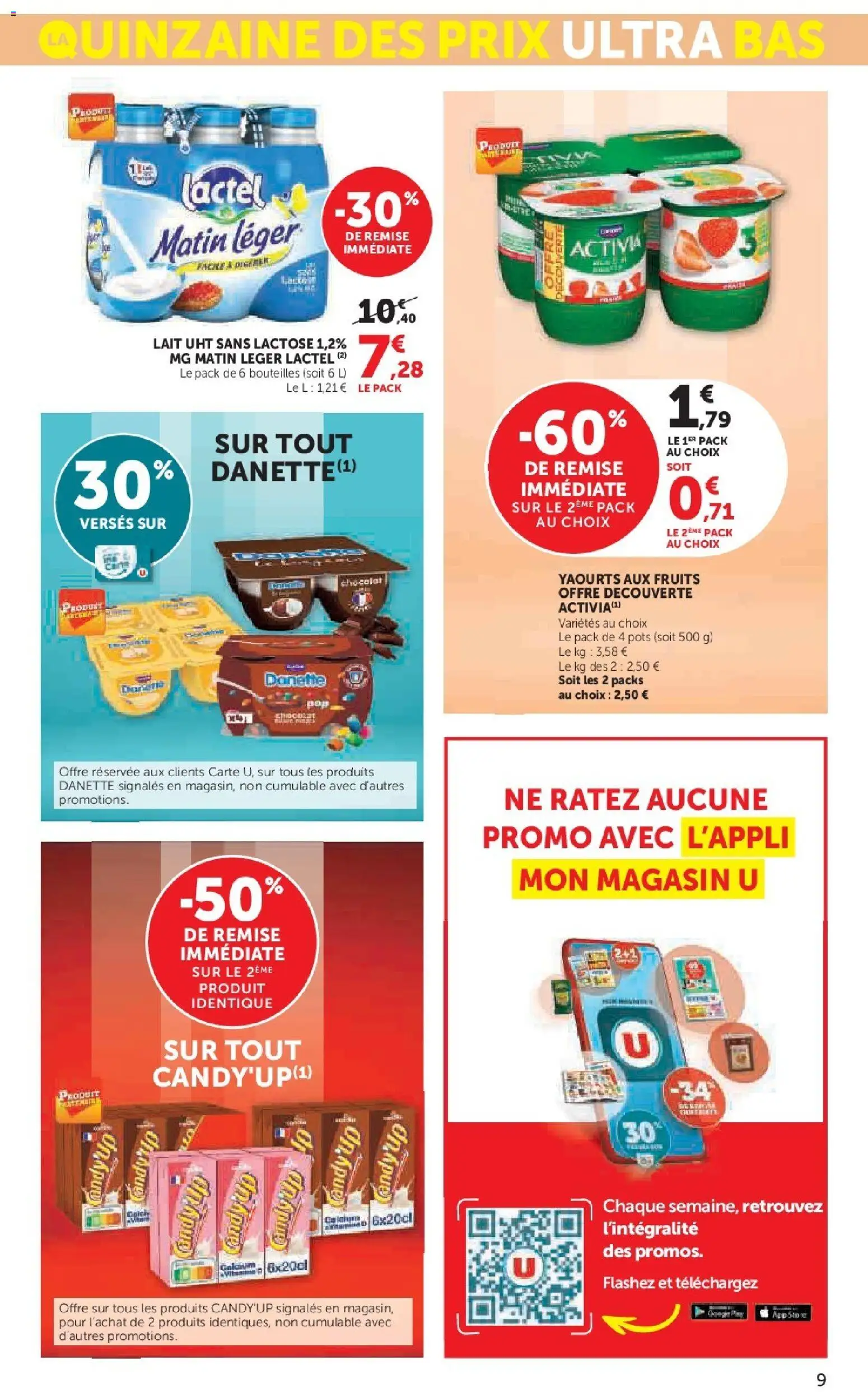 {H1} | Page: 9 | Produits: Yaourts, Lait