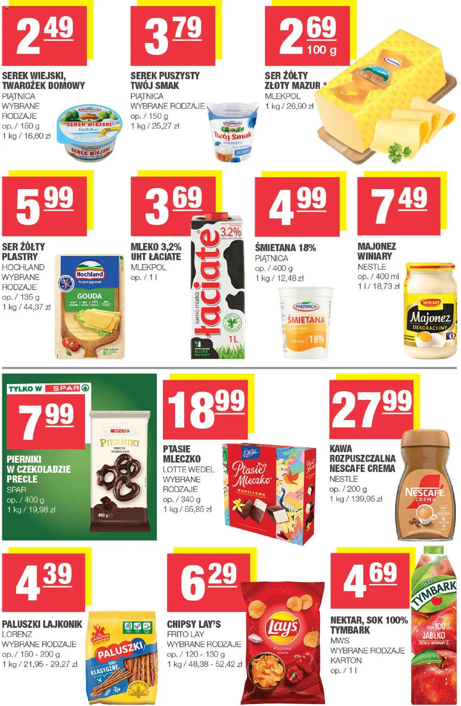 Spar Gazetka - Mini od 19.11.2025 | Strona: 3 | Produkty: Serek, Serek wiejski, Ser, Śmietana