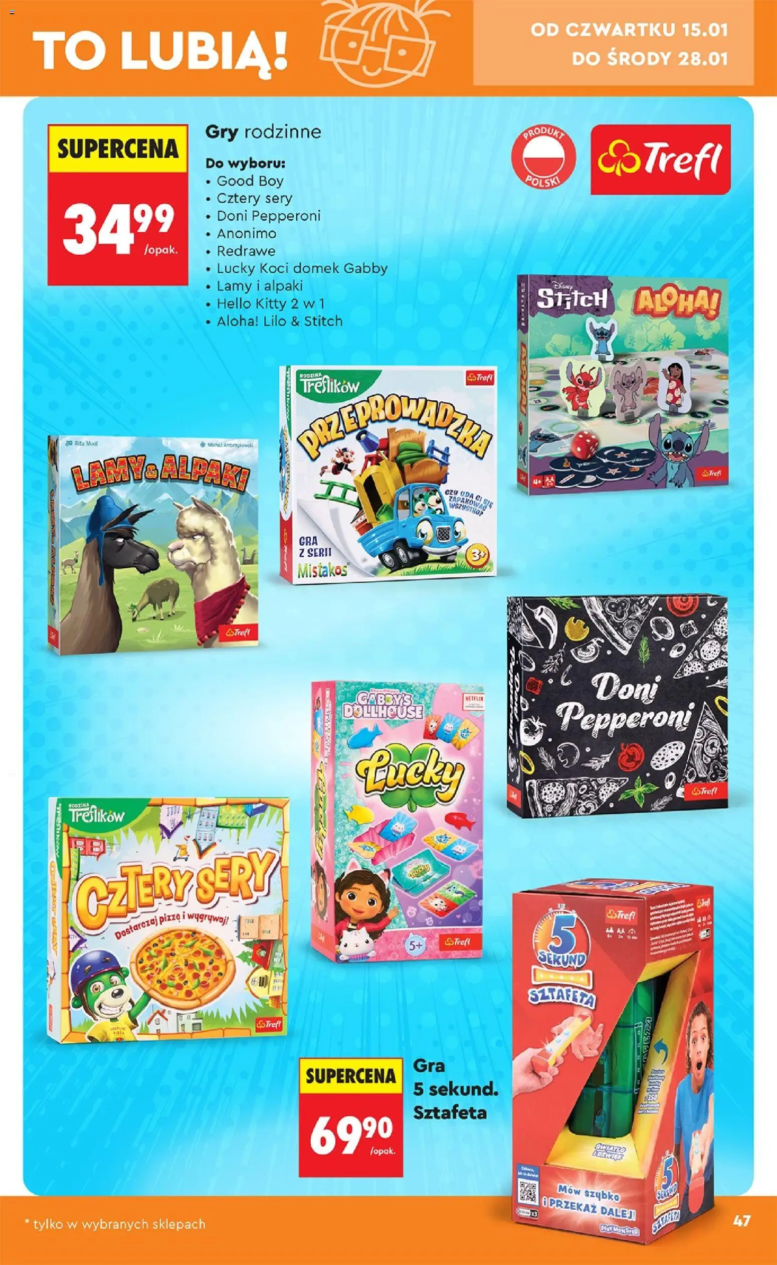 Biedronka gazetka - Hity i inspiracje od 10.01.2026 | Strona: 49 | Produkty: Gry, Sery